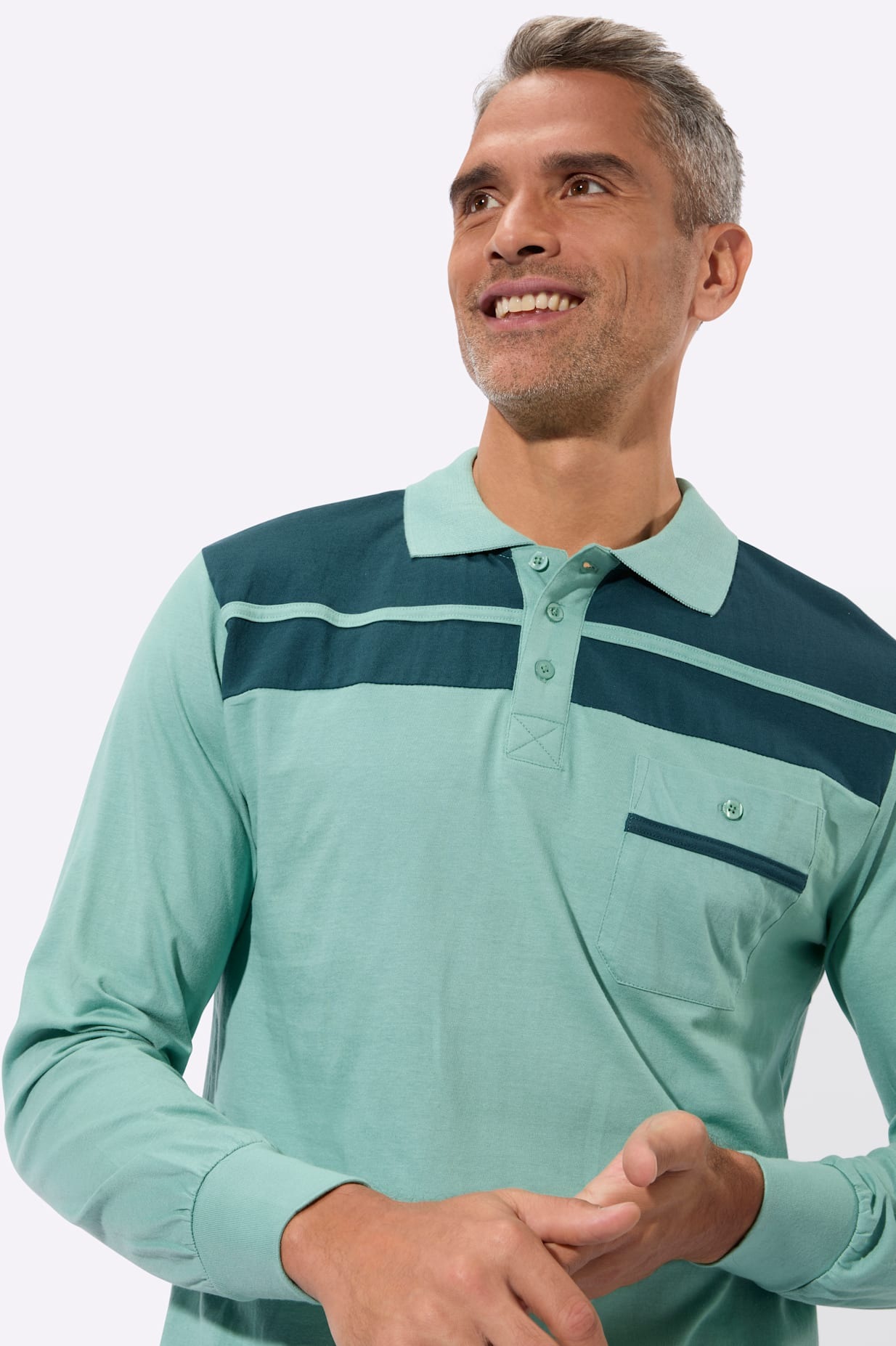 Classic Langarm-Poloshirt »Poloshirt« 1 tlg.