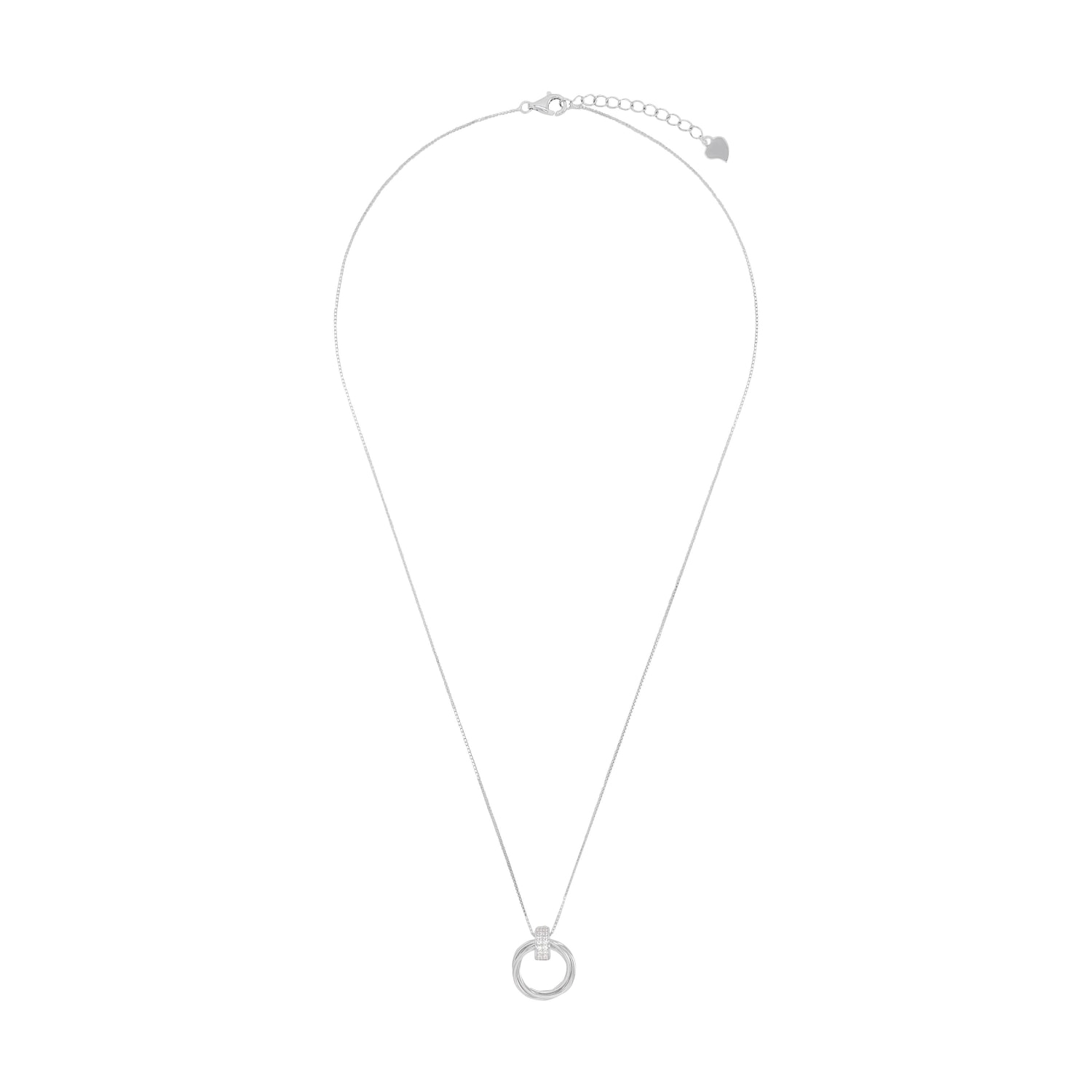 Amor Kette mit Anhänger »Kreis« mit Zirkonia (synth.)