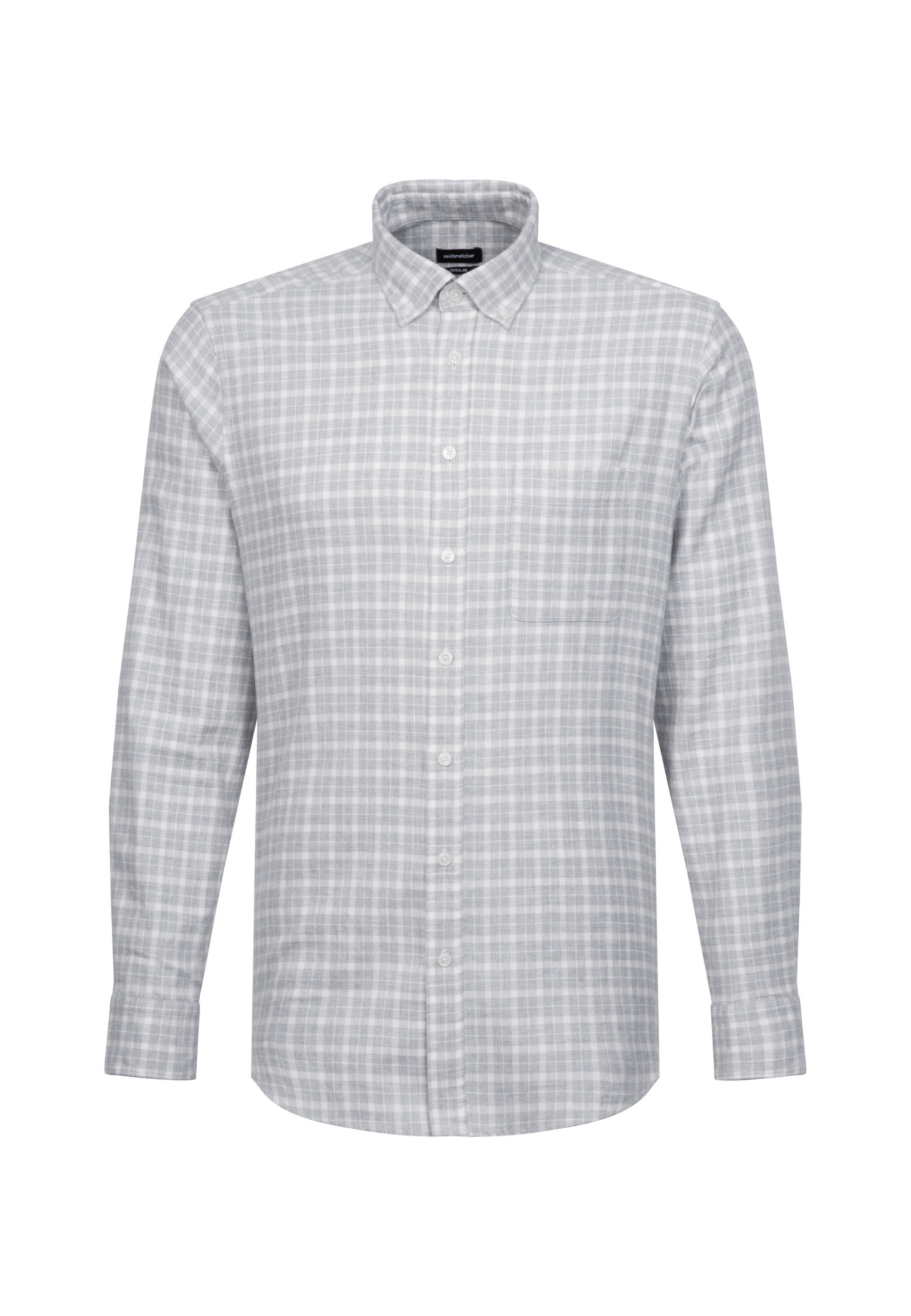 seidensticker Businesshemd »Schwarze Rose«, Regular Langarm Button-Down-Kragen Karo