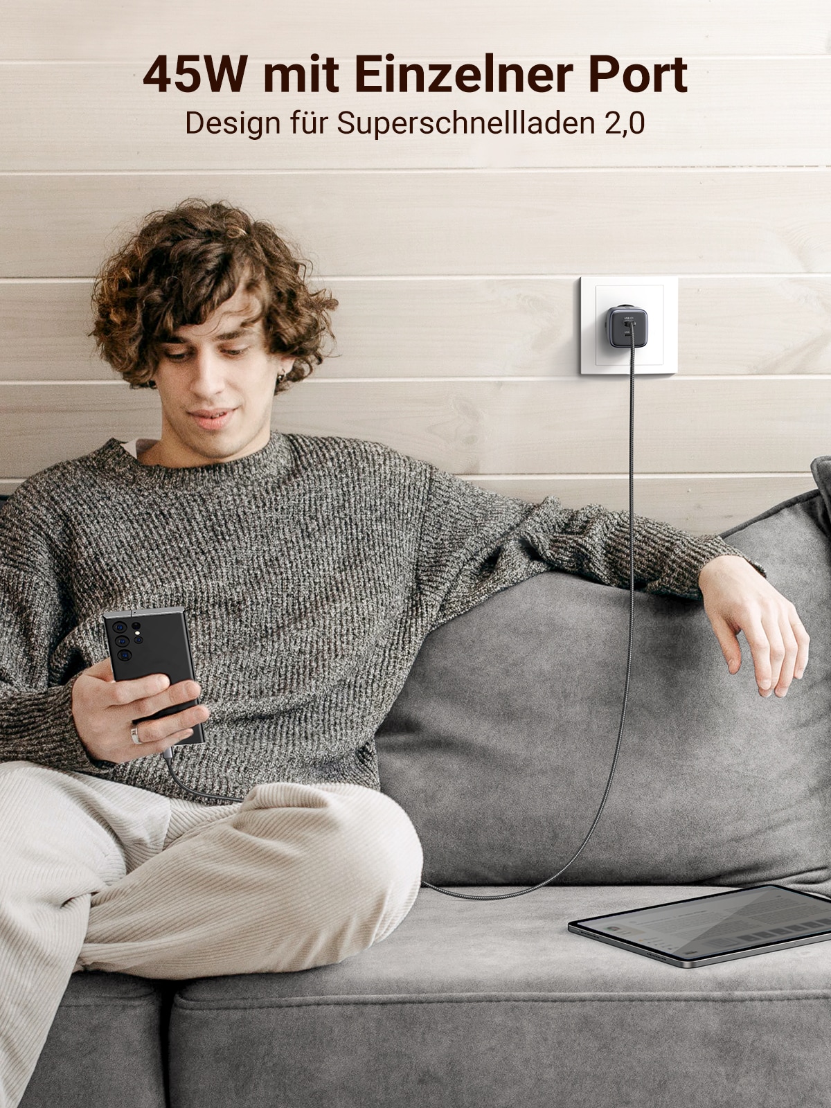 UGREEN Schnelllade-Gerät »Nexode 45W Dual USB-C PD Charger (25W+20W) CD294«
