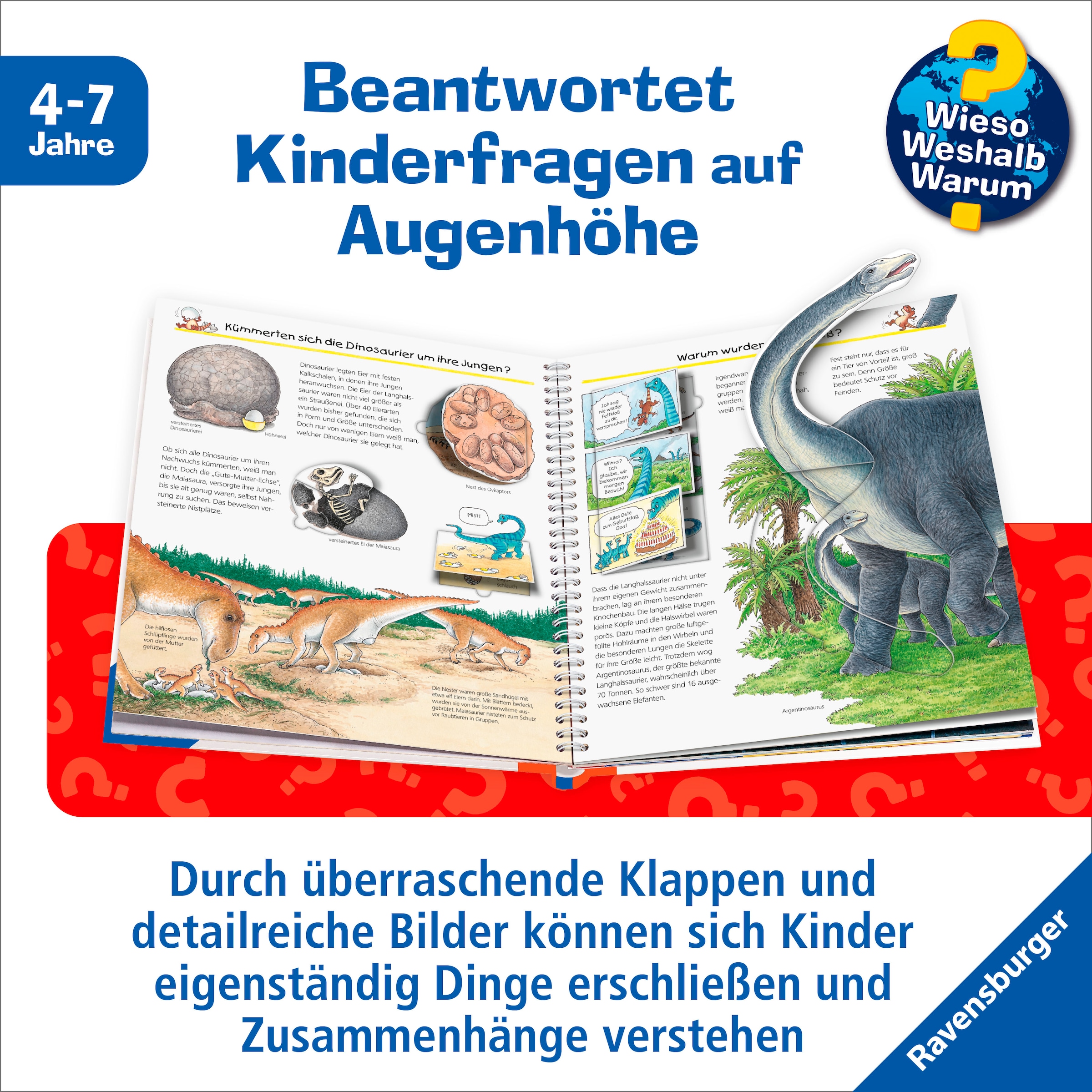 Ravensburger Buch »Wieso? Weshalb? Warum?, Band 55: Wir erforschen die Dinosaurier«