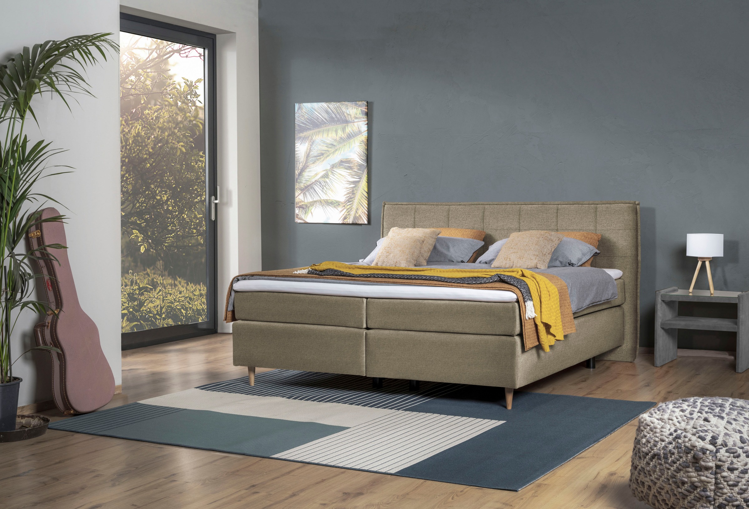 alina Boxspringbett »Henri« inklusive Matratze und Topper, in diversen Ausführungen