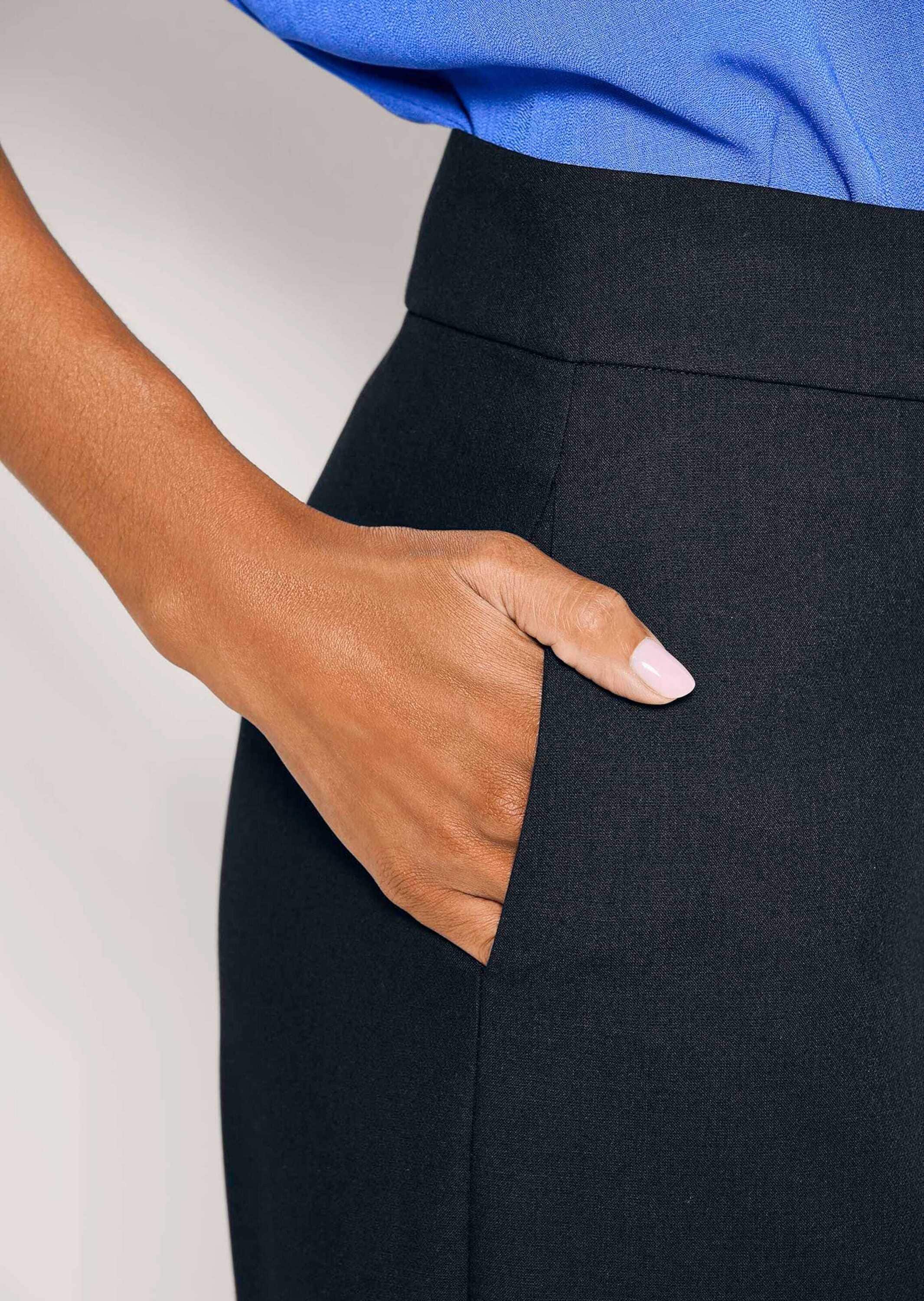 MADELEINE Palazzohose »Bügelfaltenhose Sommerhose mit Formbund«