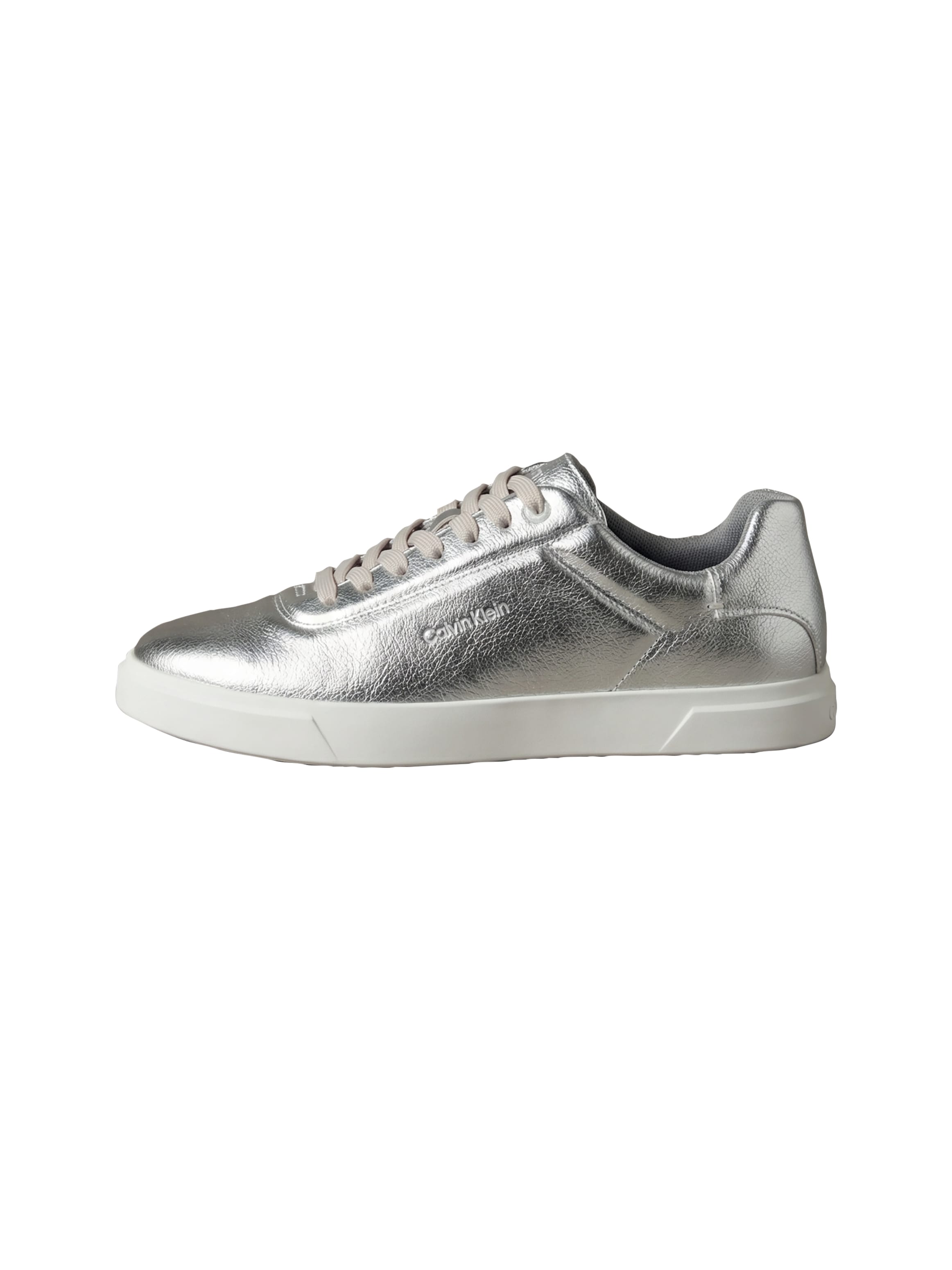 Calvin Klein Plateausneaker »LOW PRO CUPSOLE OXF LTH MET«  Schnürschuh, Halbschuh, Freizeitschuh im Metallic-Look