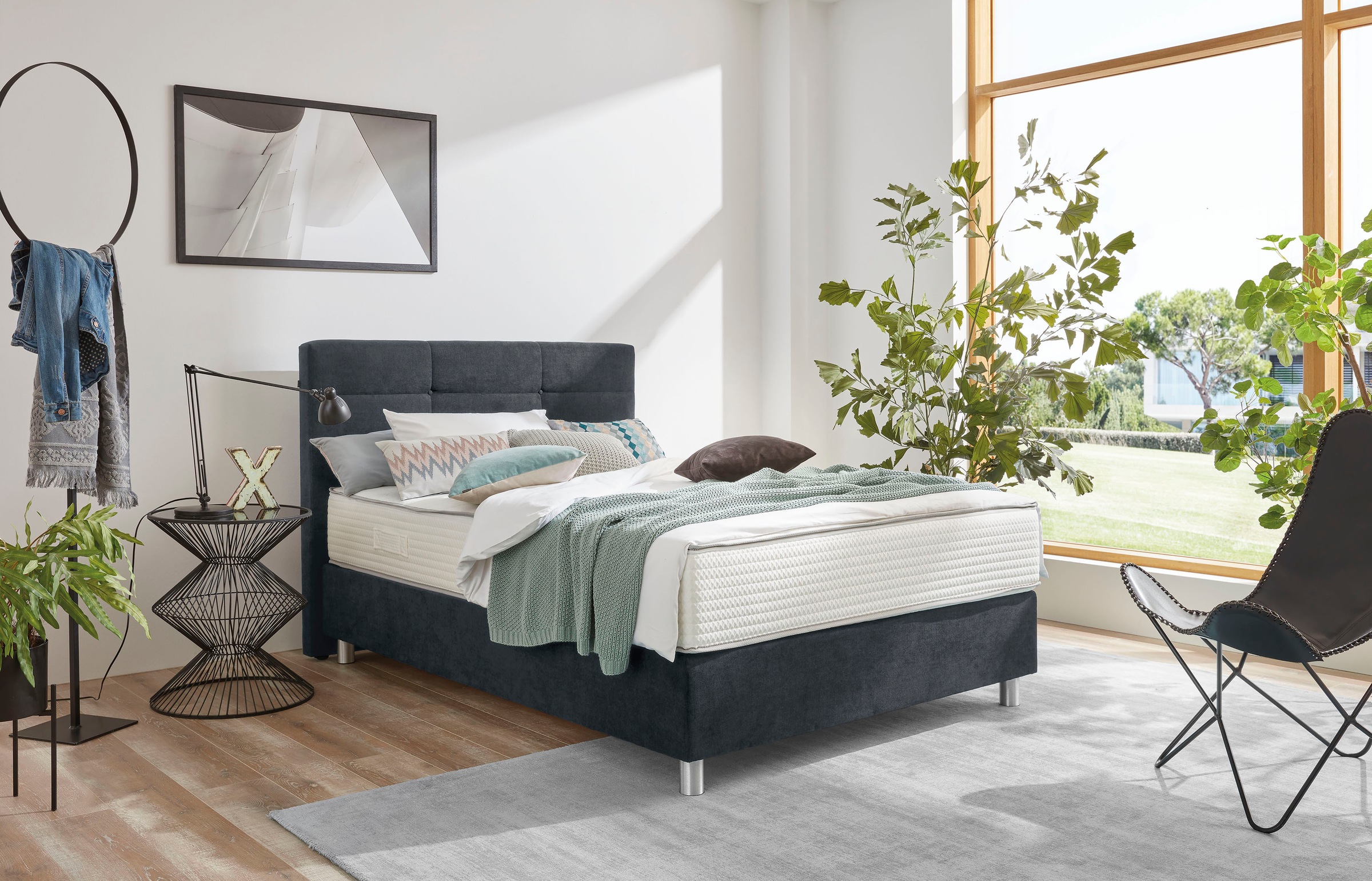 alina Boxspringbett »Jonna« inklusive Matratze, in verschiedenen Größen und Härtegraden