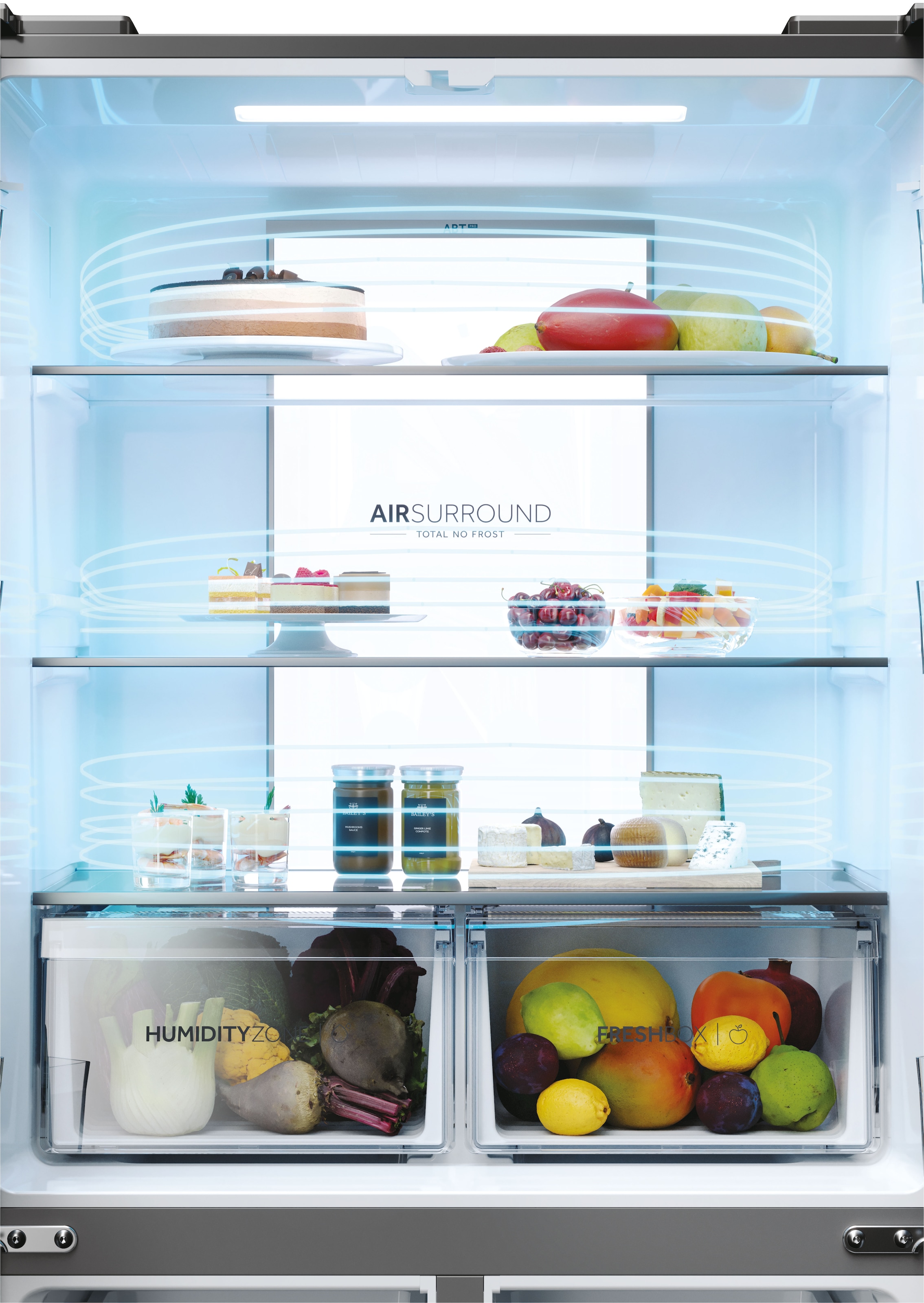 Haier Multi Door »HCR7818DWPT«, 182 cm hoch, 83 cm breit, Wasserdispenser, Humidity Zone