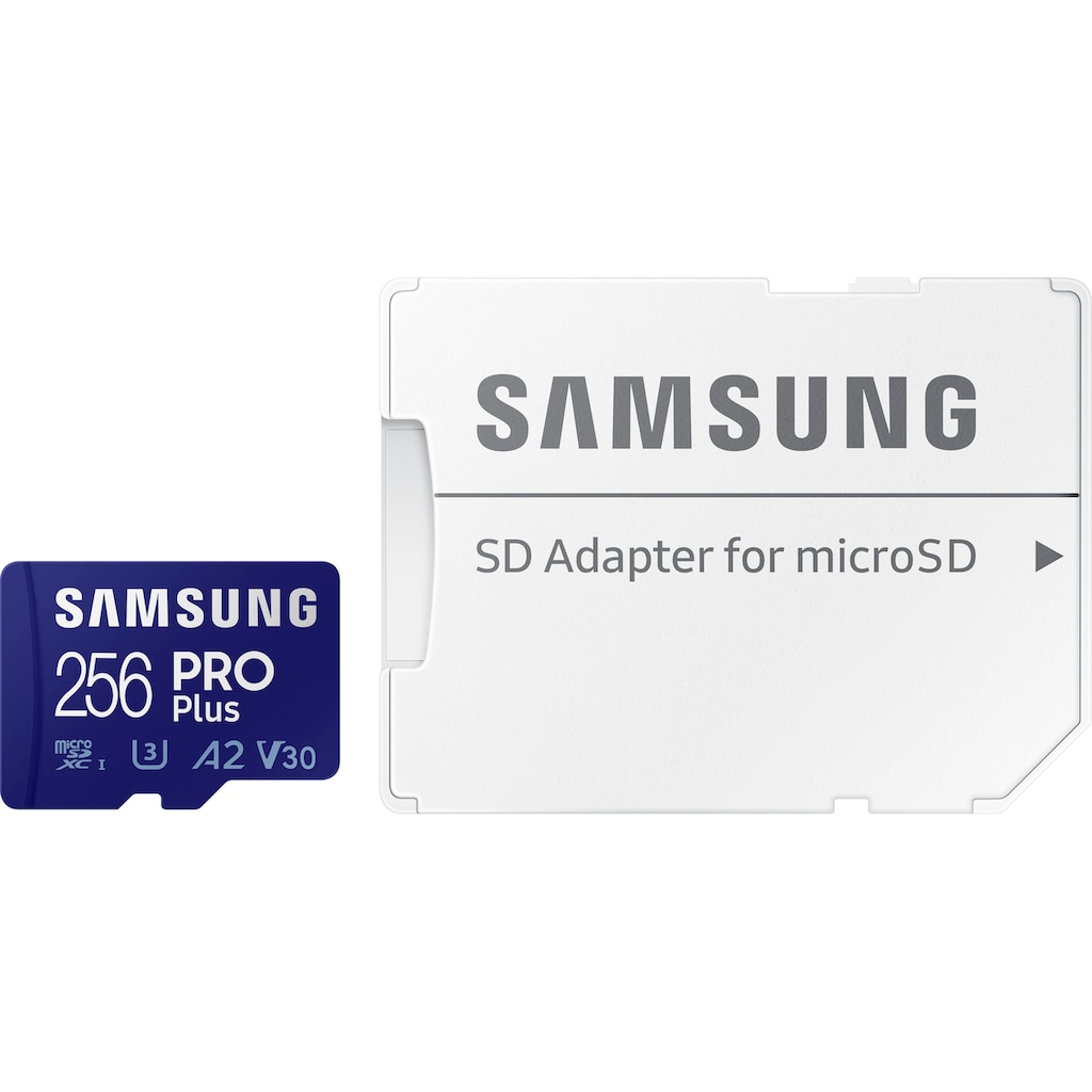 Samsung Speicherkarte »PRO Plus microSDXC Full HD & 4K UHD inkl. USB-Kartenleser«, (UHS Class 10 160 MB/s Lesegeschwindigkeit)