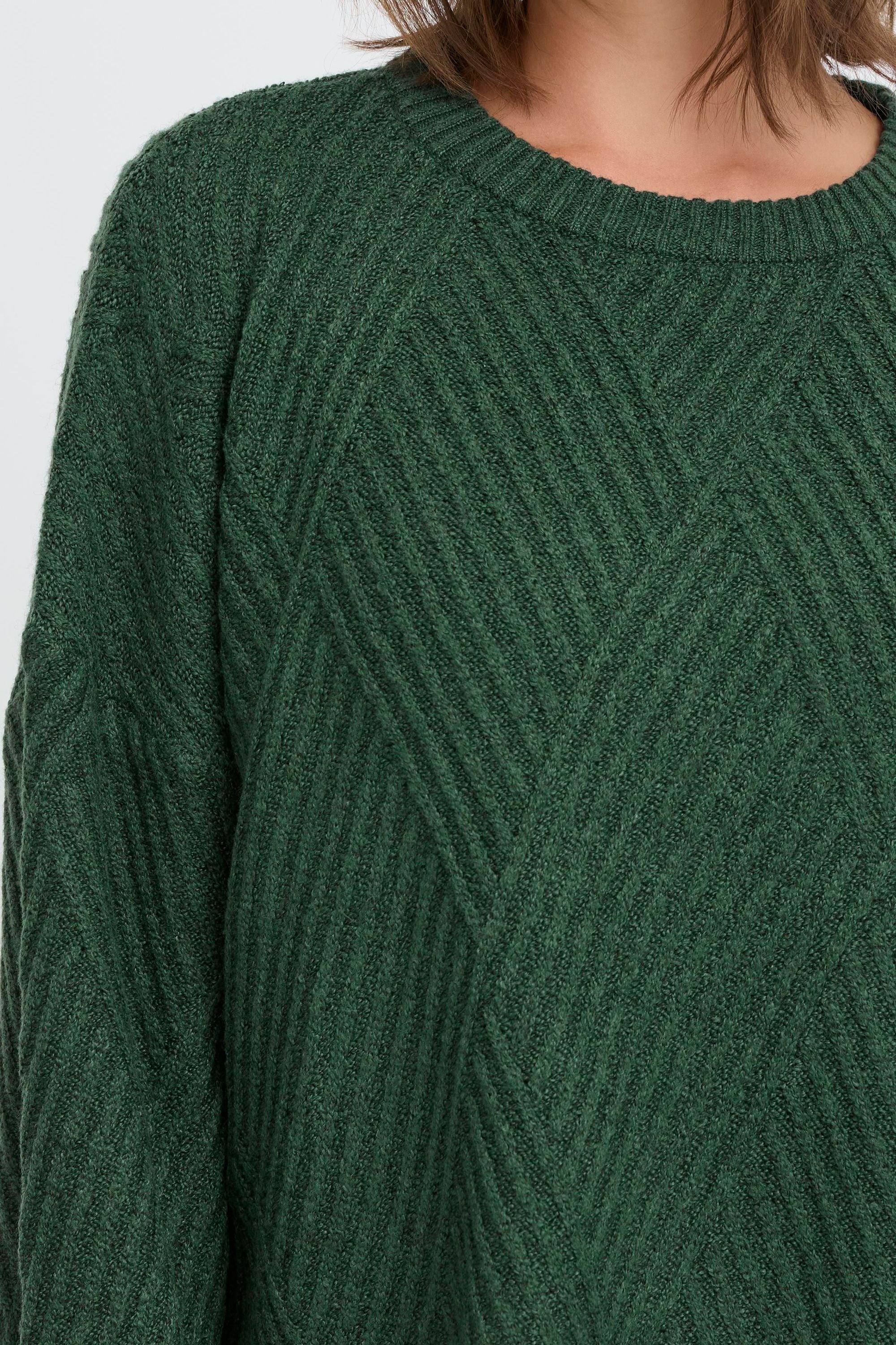 OXMO Strickfleece-Pullover »Strickpullover OXIBOMMA«