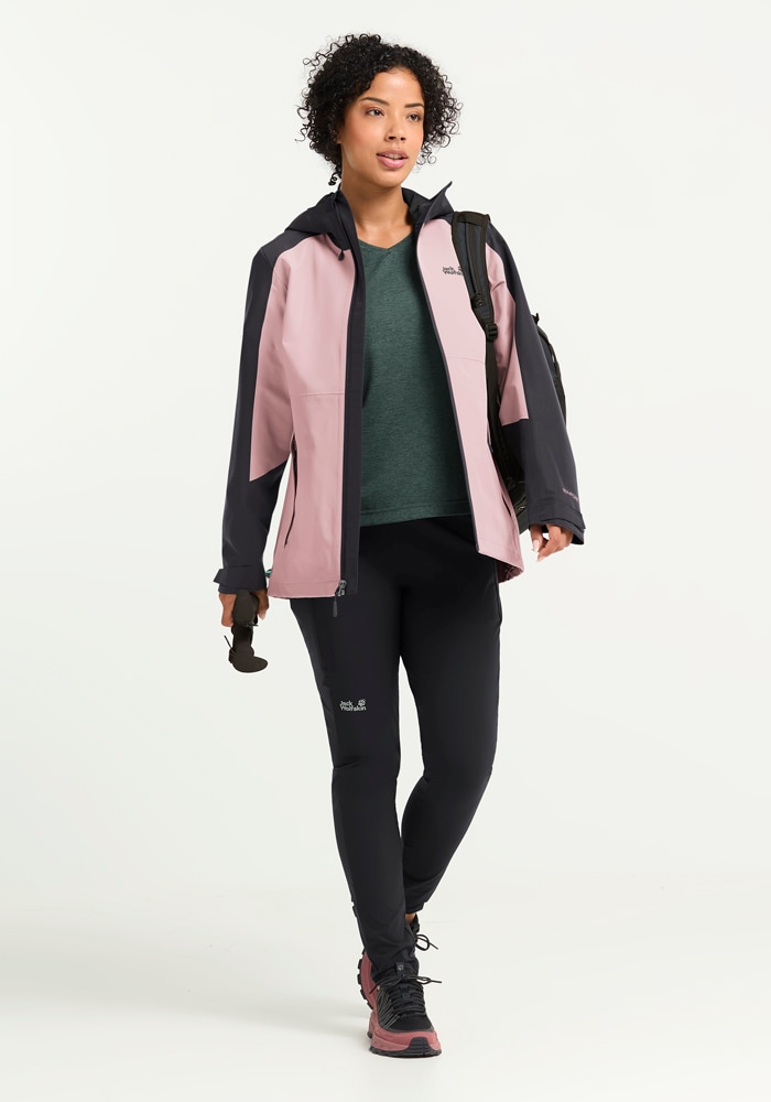 Jack Wolfskin Outdoorjacke »WILDBOUND 2L JKT W« mit Kapuze