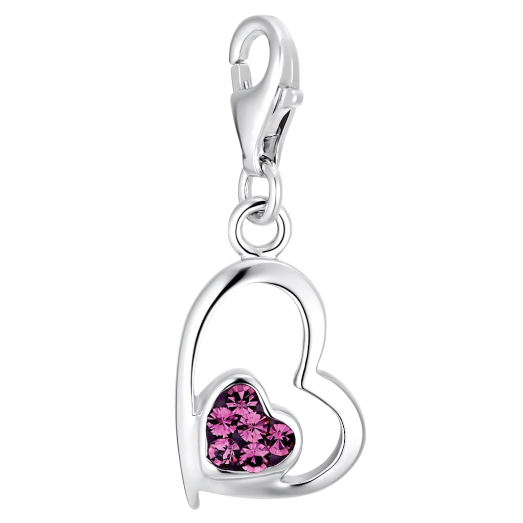 Amor Charm Herz »2016532«, mit Preciosa Crystal