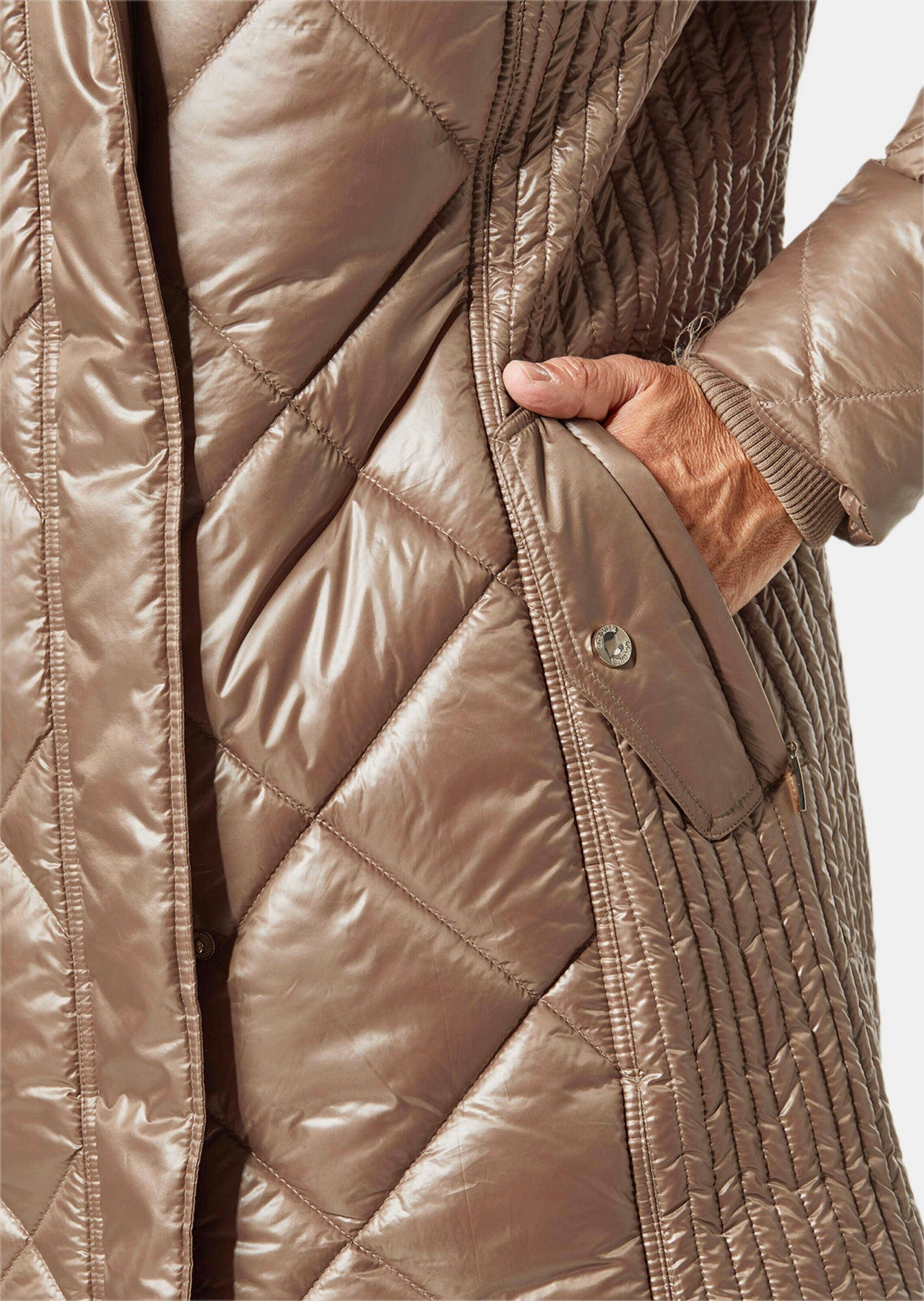 GOLDNER Steppjacke »Longsteppjacke mit hübschem Innenfutter«