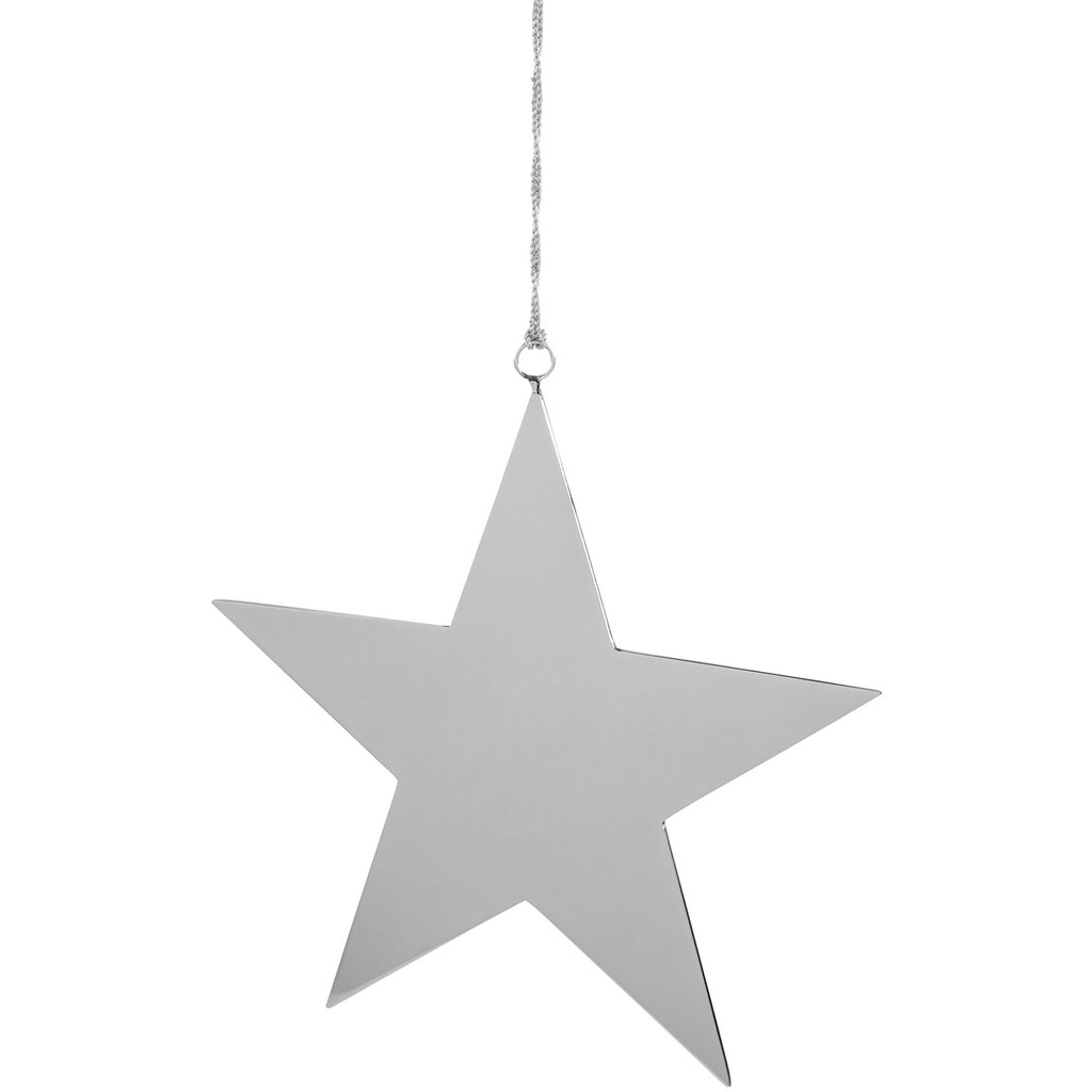 Fink Weihnachtsfigur »Dekohänger, STAR«, Dekostern, Weihnachtsdeko aus Edelstahl, poliert, Ø ca. 21 cm