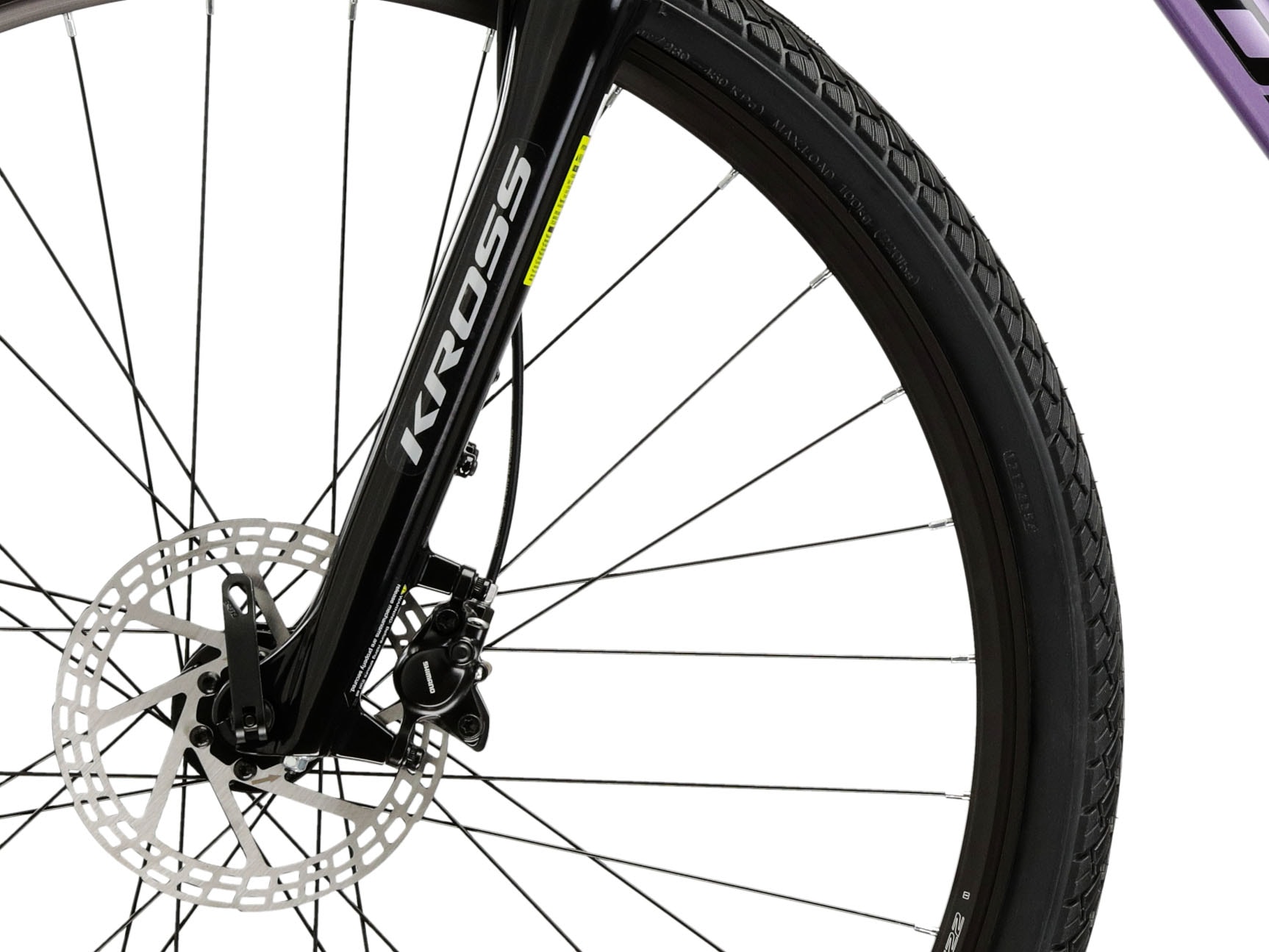 Kross Crossrad »Crossrad Evado 5.0 lila 18 Gänge«, 18 Gang, Shimano, CUES U3020 Schaltwerk, Kettenschaltung