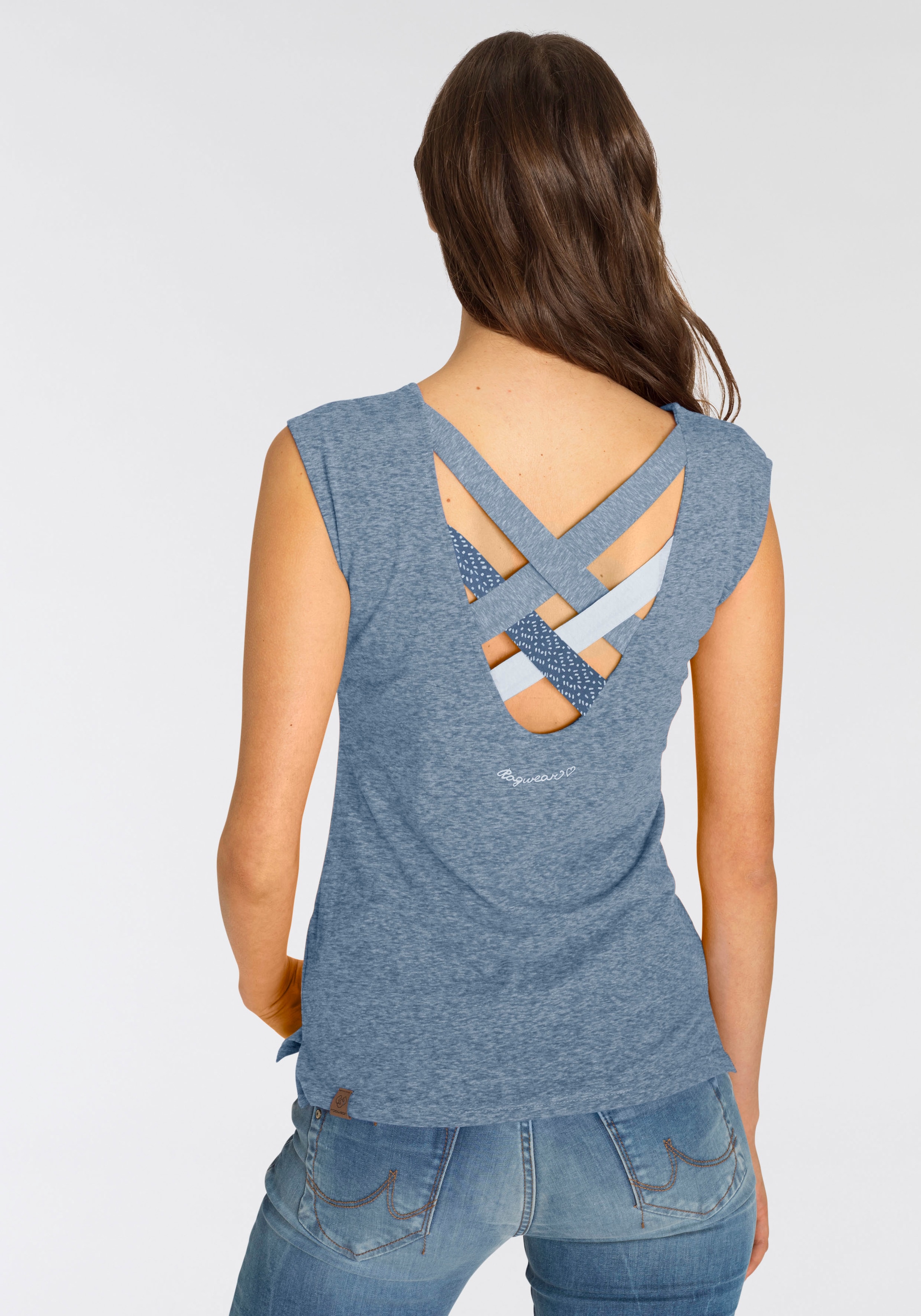 Ragwear T-Shirt »SOFIA besonderem mit O«, OTTO Rückenausschnitt bei online