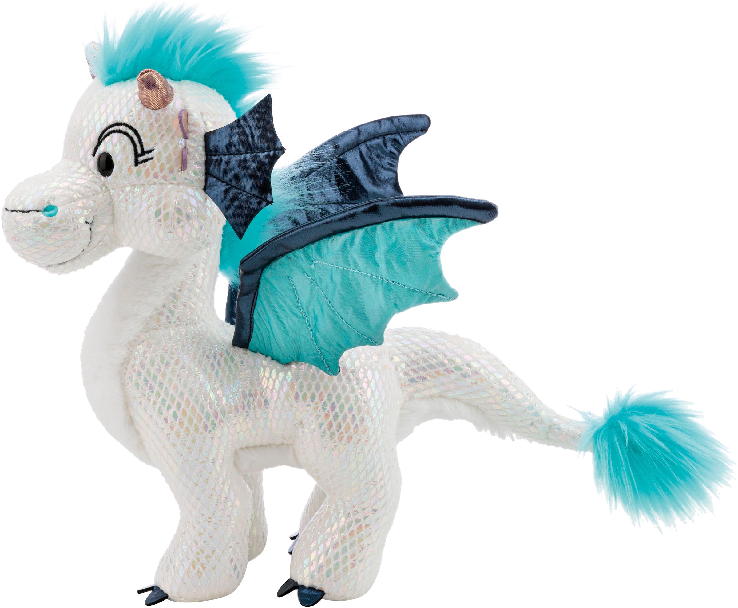 Nici Kuscheltier »Winter, Drache Zafura, 35 cm stehend« sitzend; enthält recyceltes Material