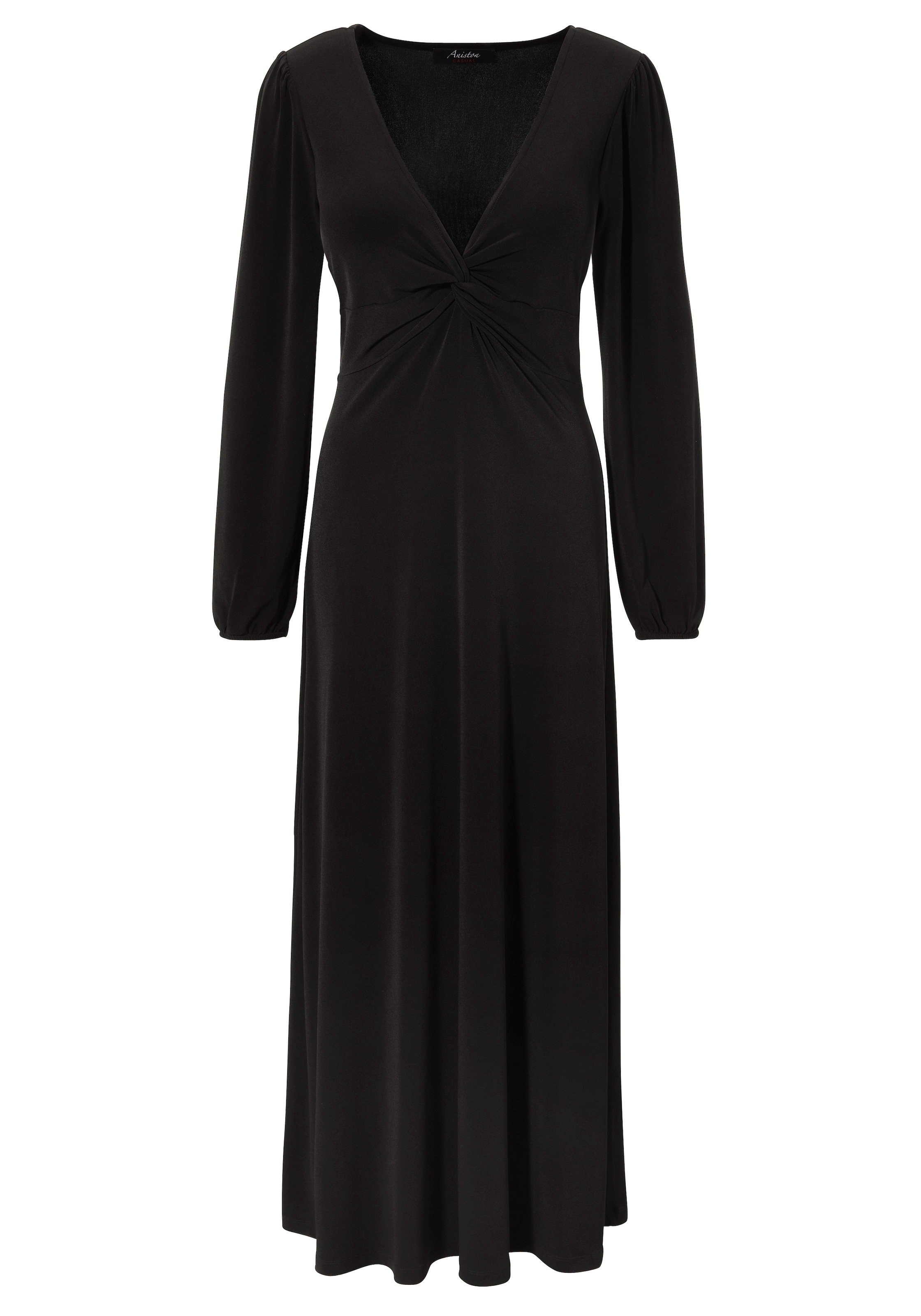 Aniston CASUAL Maxikleid, mit raffiniertem Knoten am Dekolleté