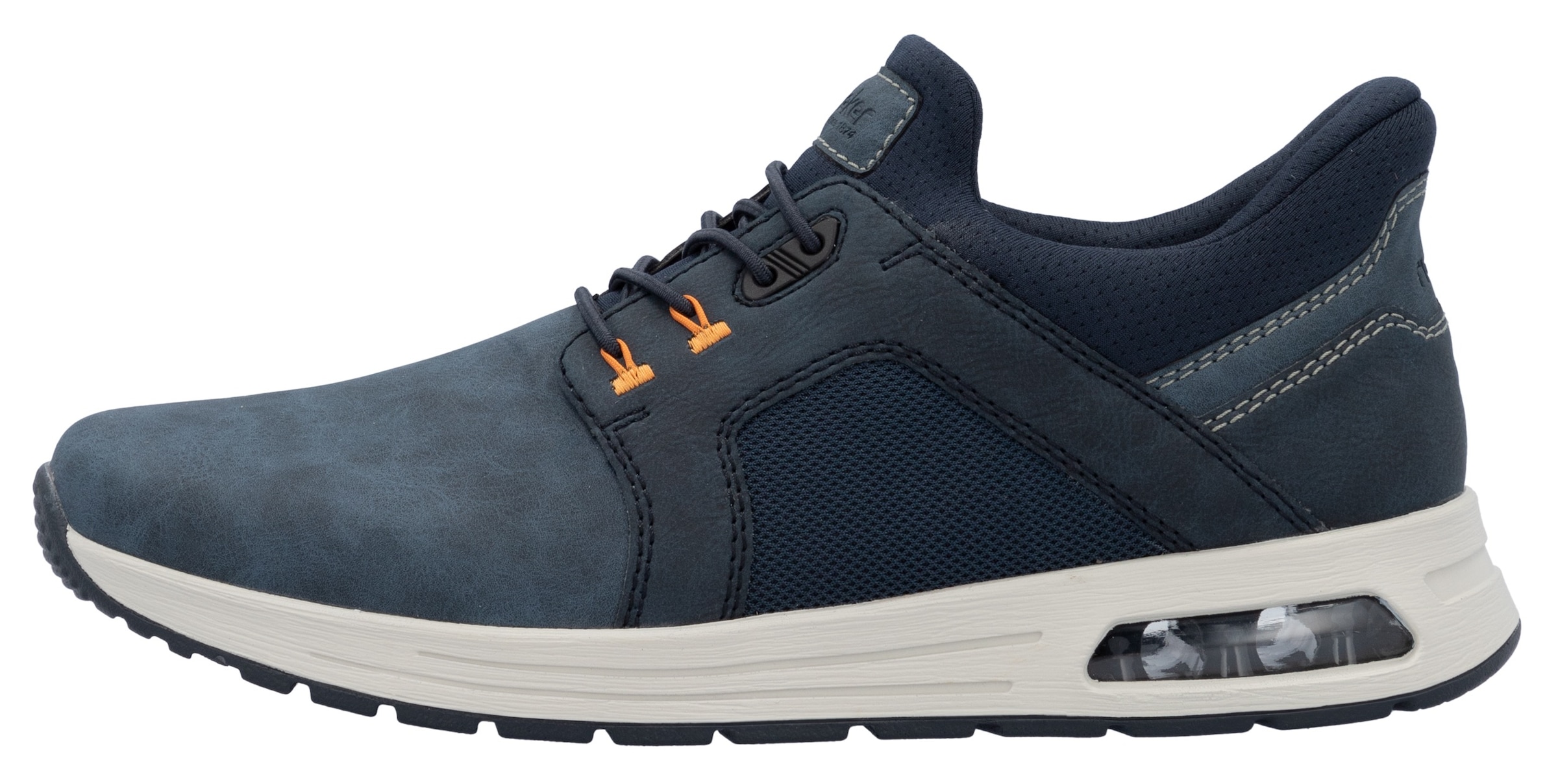 Rieker Slip-On Sneaker, Freizeitschuh, Halbschuh, Schlupfschuh mit gepolstertem Schaftrand