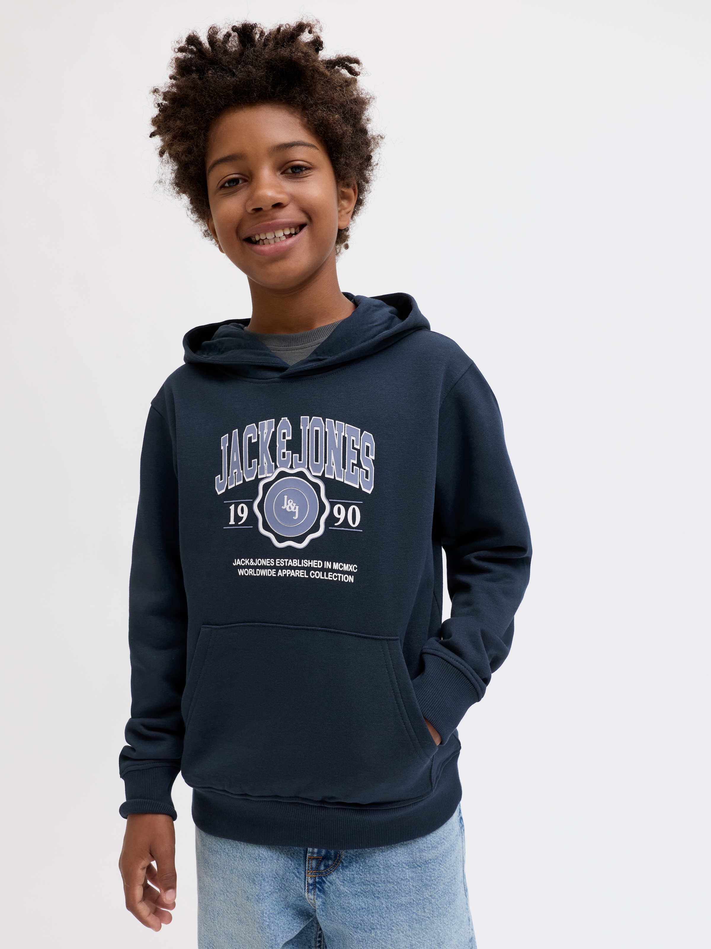 Jack & Jones Junior Kapuzensweatshirt »JJMAKO SWEAT HOOD JNR«
