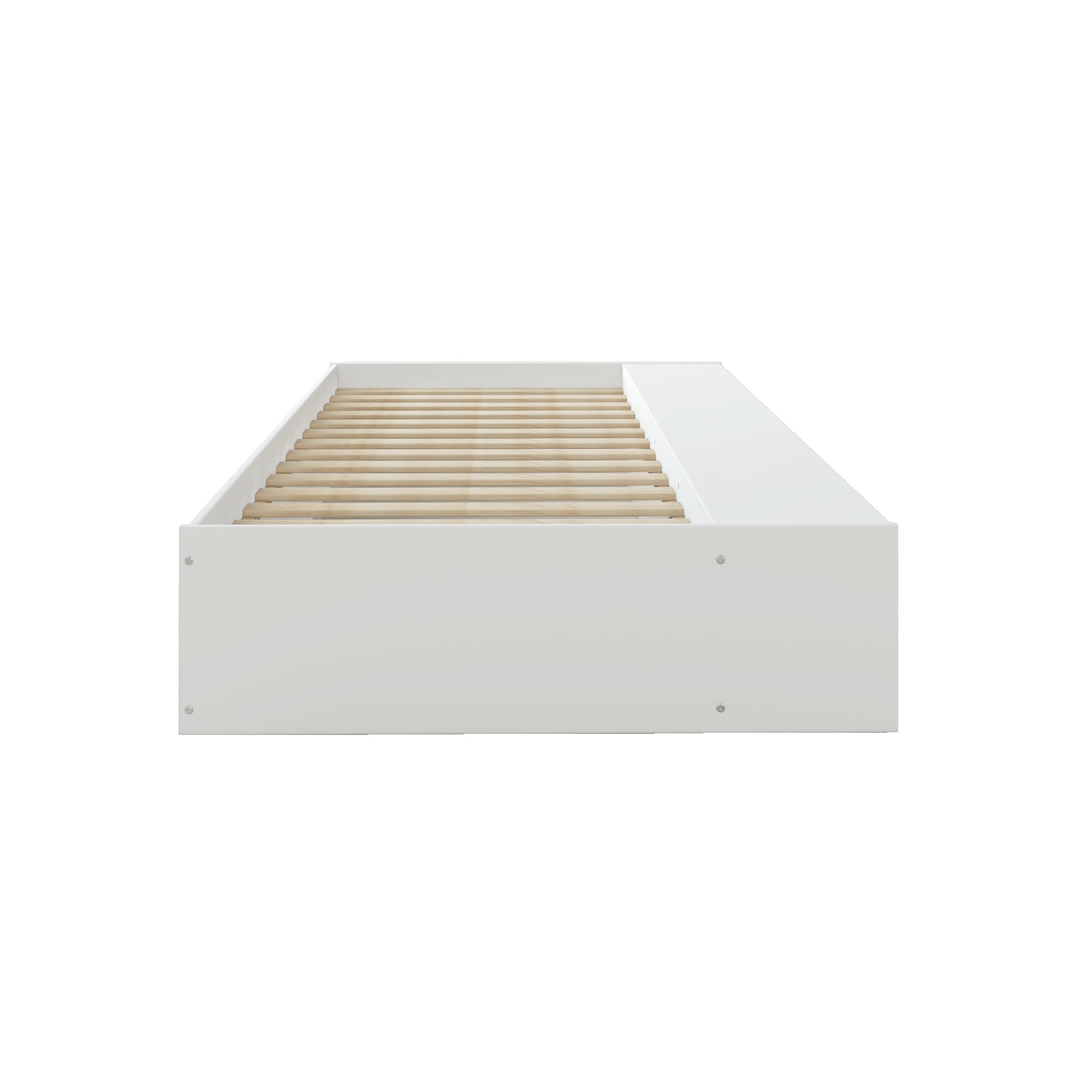 Home affaire Stauraumbett »Cavan, Jugendbett, Podestbett, Futonbett, Made in EU«, (Breite/ Belastbarkeit: 120cm/200 KG, 90cm/ 100KG), inklusive Lattenrost, viel Stauraum, breite Ablage, FSC® zertifiziert