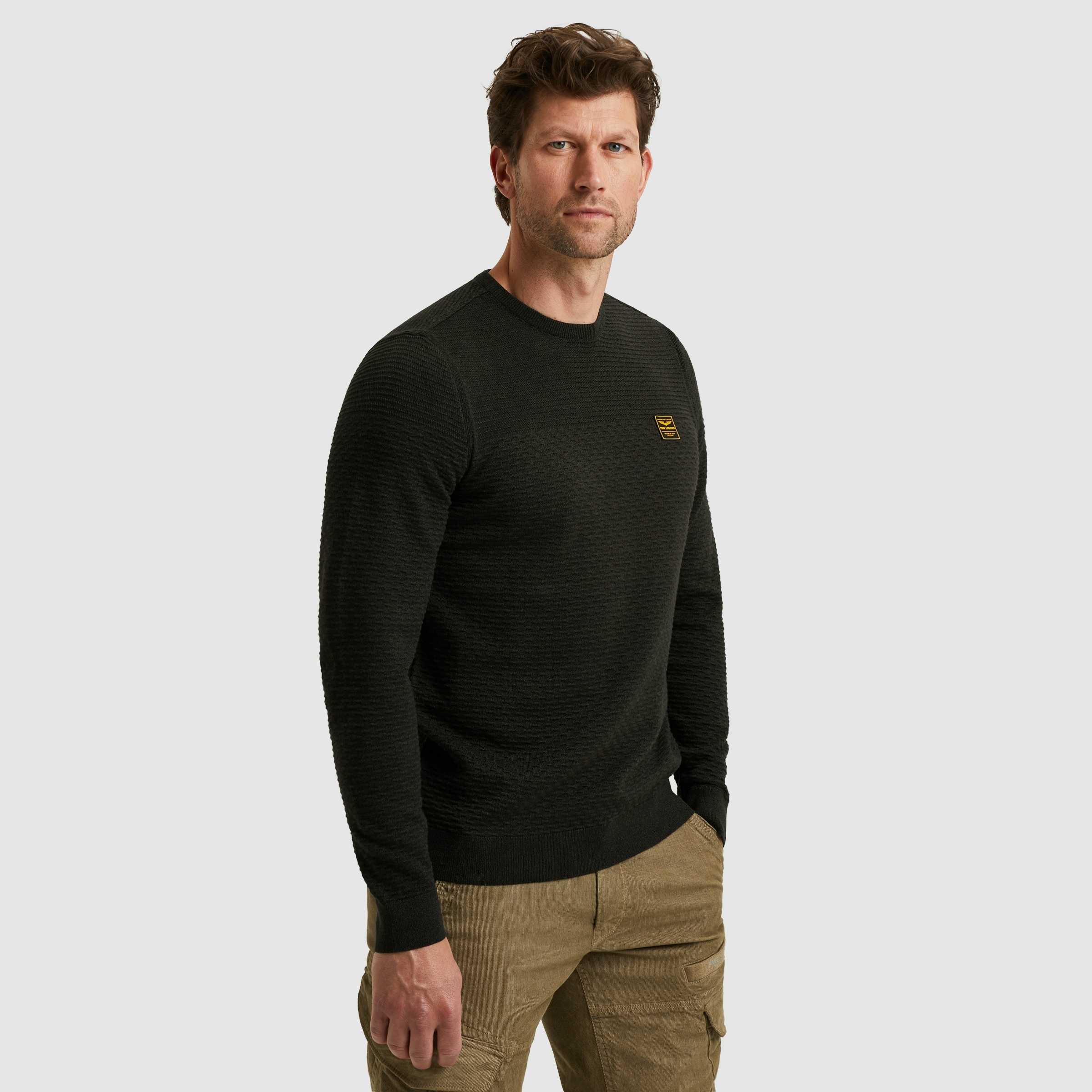 PME LEGEND Strickpullover mit Strick-Muster