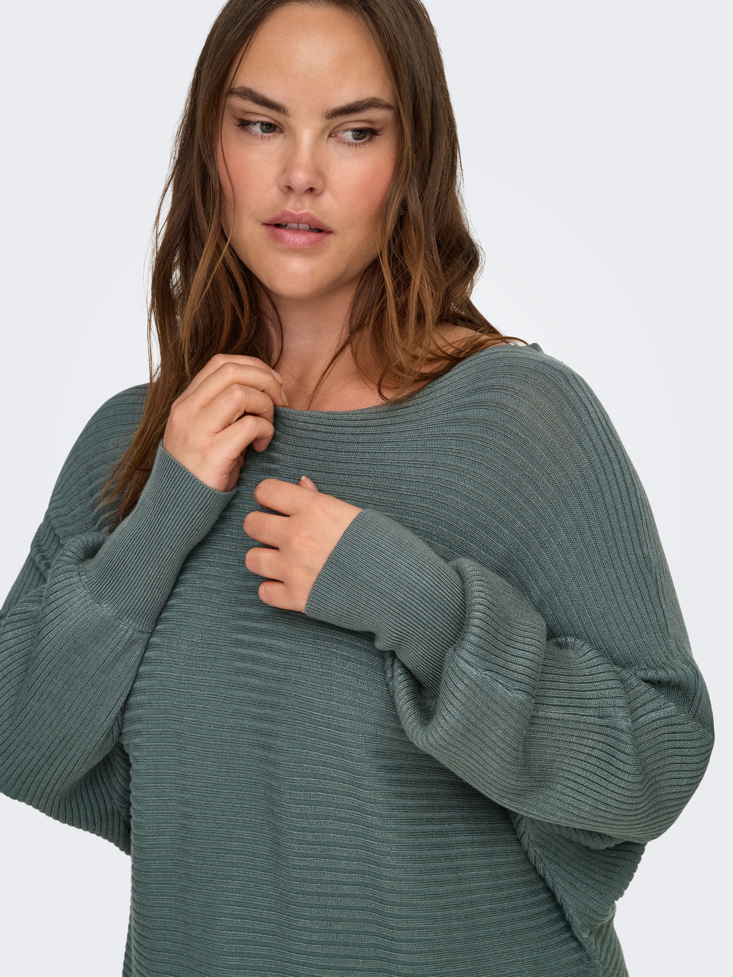 ONLY CARMAKOMA Strickpullover »CARNEW ADALINE LIFE L/S PULLOVER KNT« Viskosemischung