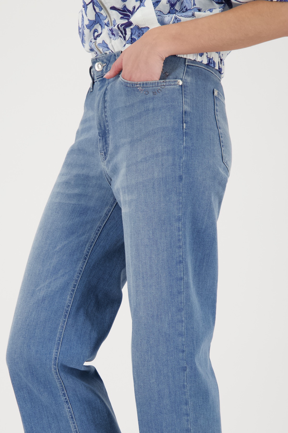 Monari 7/8-Hose  Regular fit mit Strassdetail