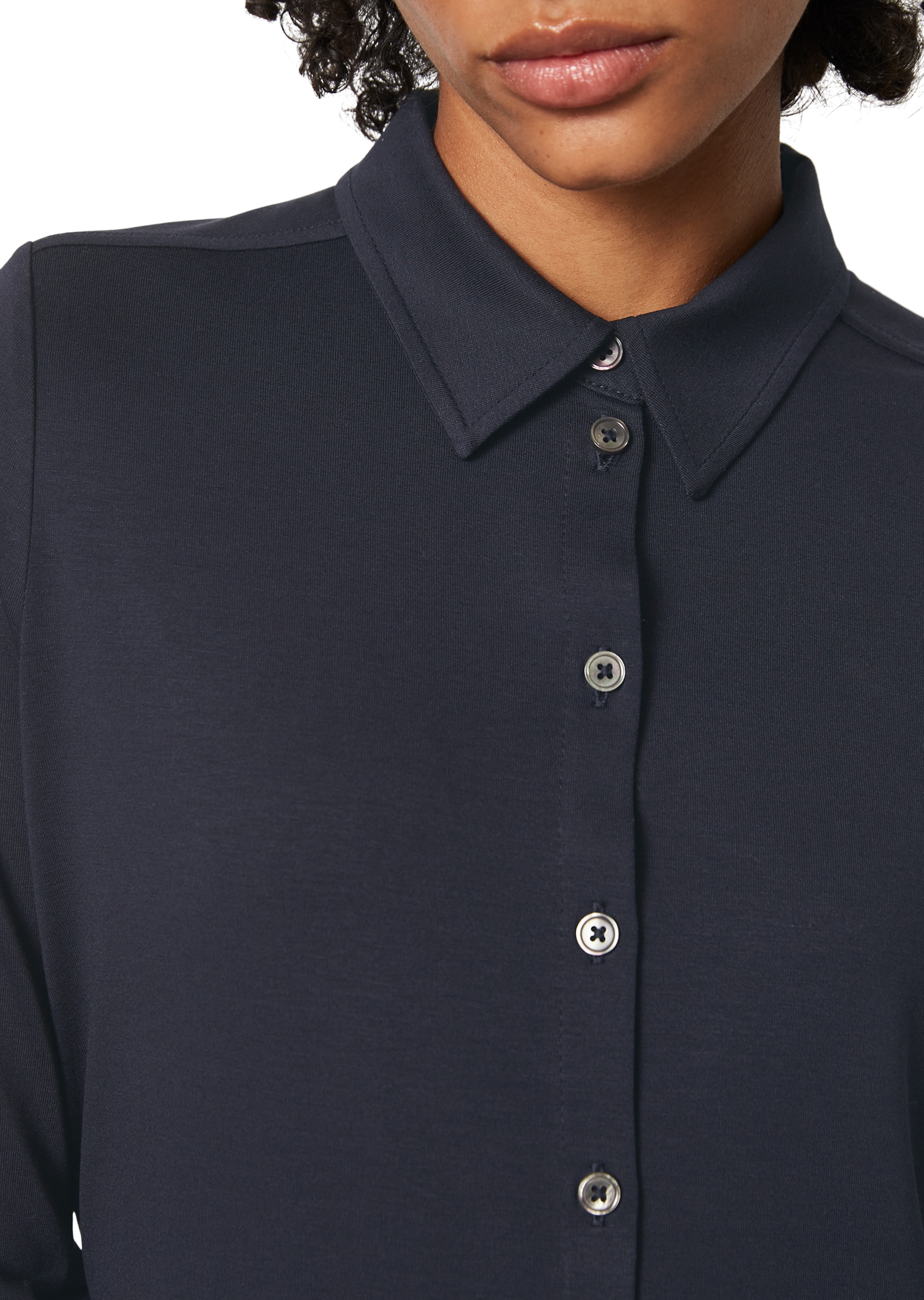 Marc O'Polo Blusenshirt, im hüftlangen Schnitt