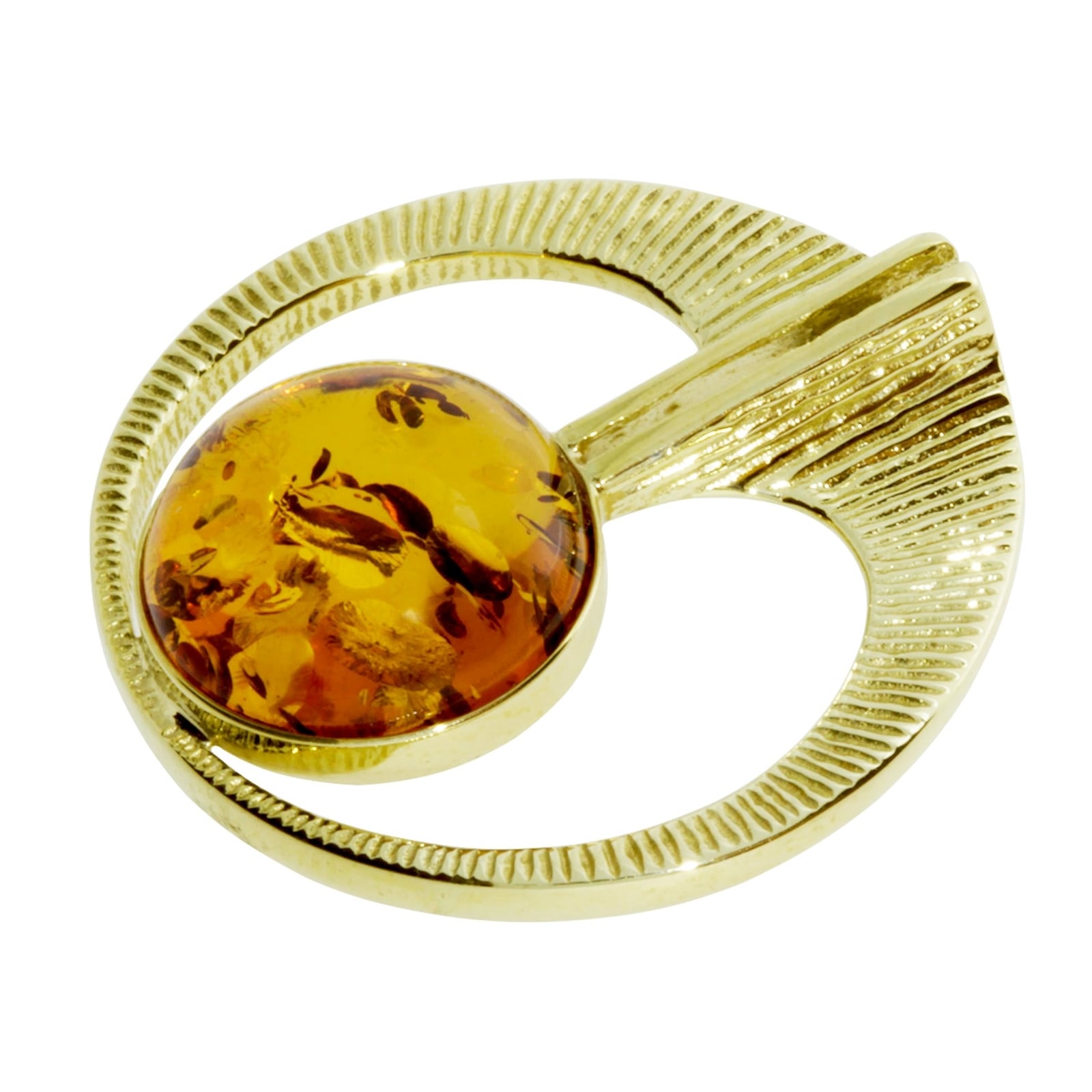 OSTSEE-SCHMUCK Kettenanhänger »- Gleiter-Torid - Gold 333/000 - Bernstein«