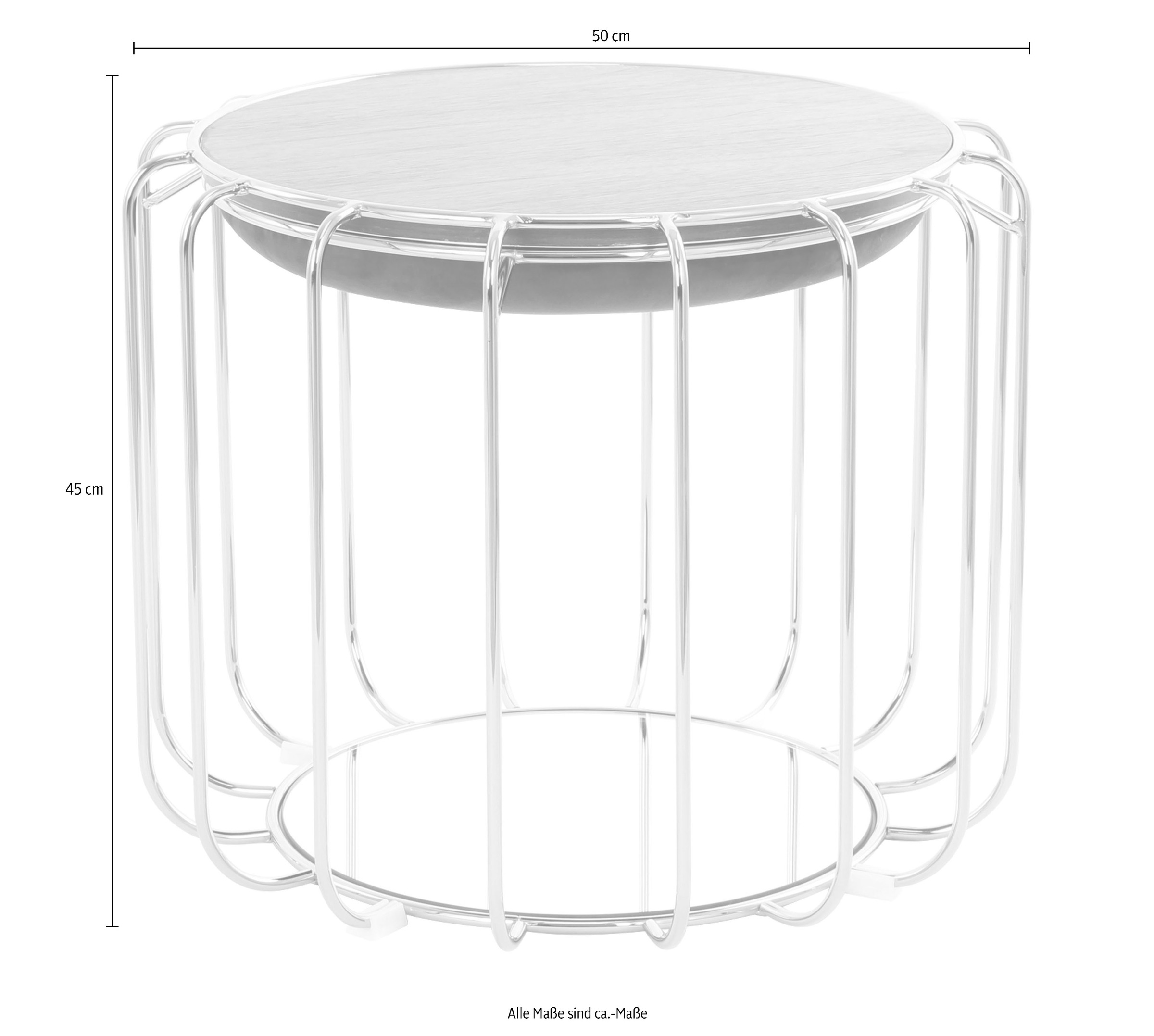 Kayoom Beistelltisch »Pouf Comfortable 110, abnehmbares und wendbares Oberteil«, (1 St.), praktisch umzuwandeln in Tisch oder Hocker, mit Spiegelglas