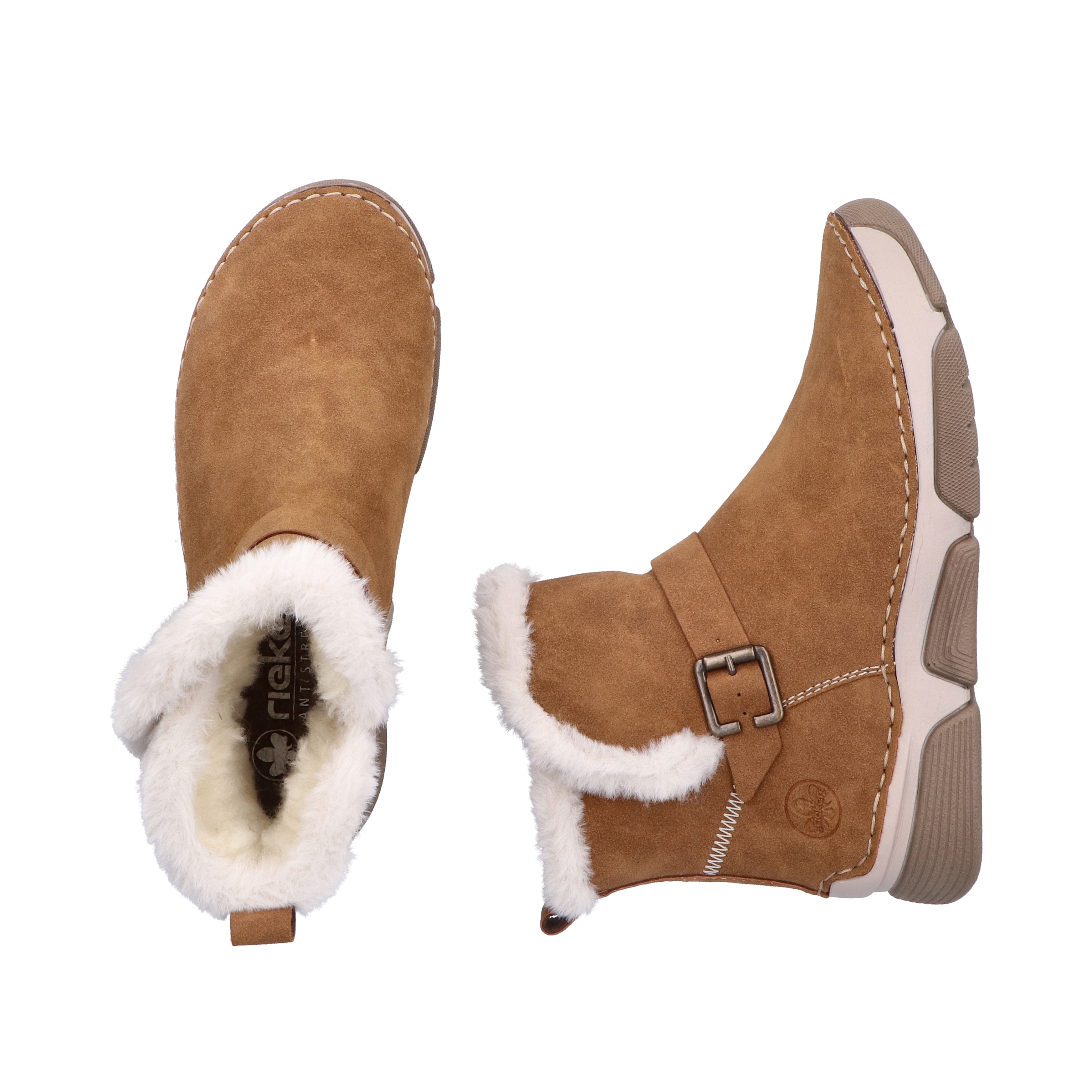 Rieker Winterboots  Winterstiefelette, Reißverschluss-Boots mit Zierschnalle