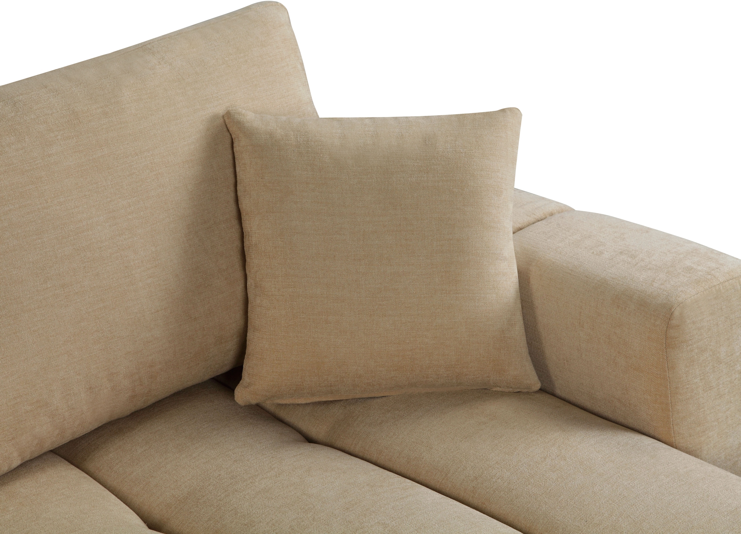 OTTO home Ecksofa »YLVAA L-Form, 241 cm/Schlafsofa (132/200)-OTTO. Verlässliche Qualität« Bettkasten, Tonnentaschen-Federkern, Feinstruktur weich