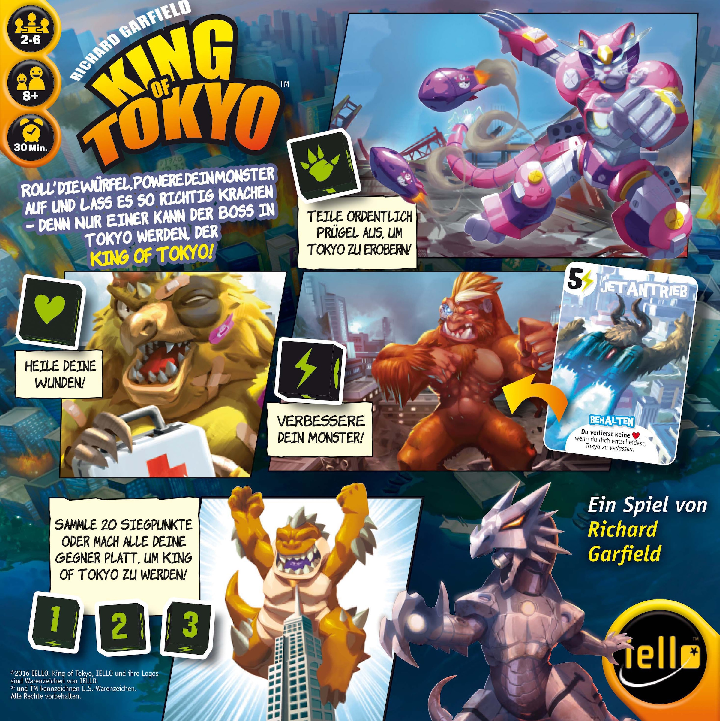iello Spiel »King of Tokyo«
