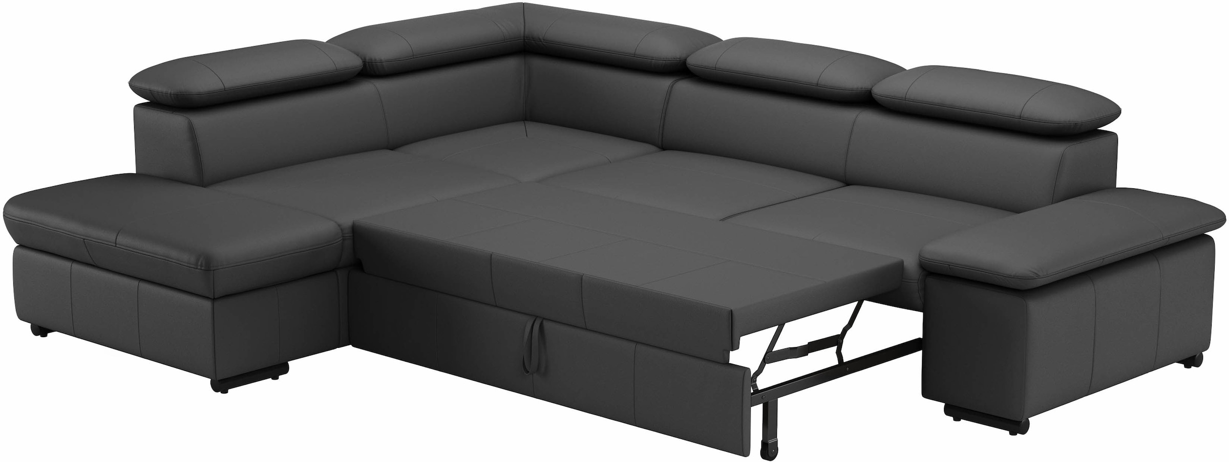 sit&more Ecksofa »Alcudia L-Form«, mit Armteilverstellung, optional Kopfteilverstellung und Bettfunktion