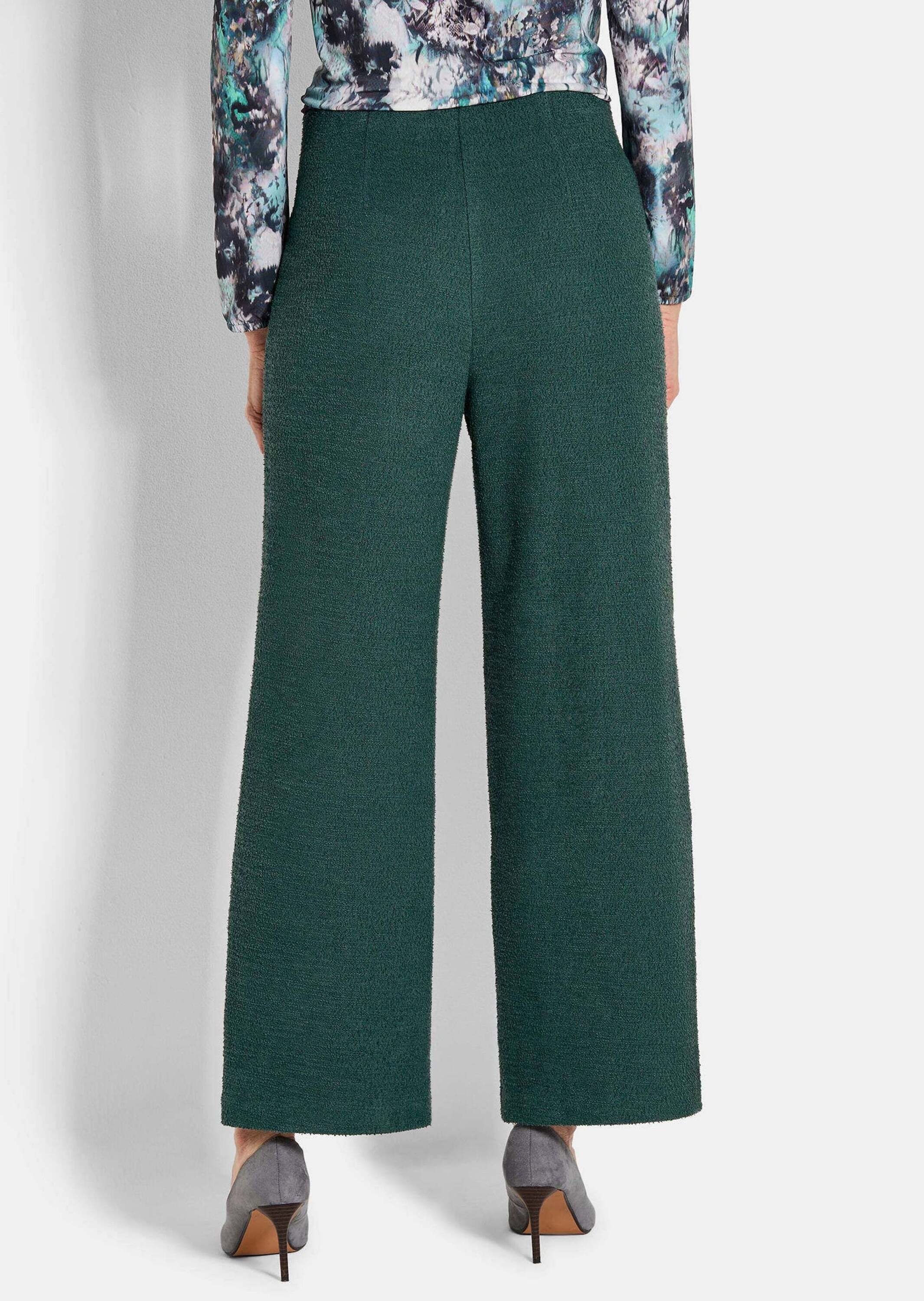 GOLDNER Schlupfhose »Jersey-Hose VERA in Bouclé-Optik«