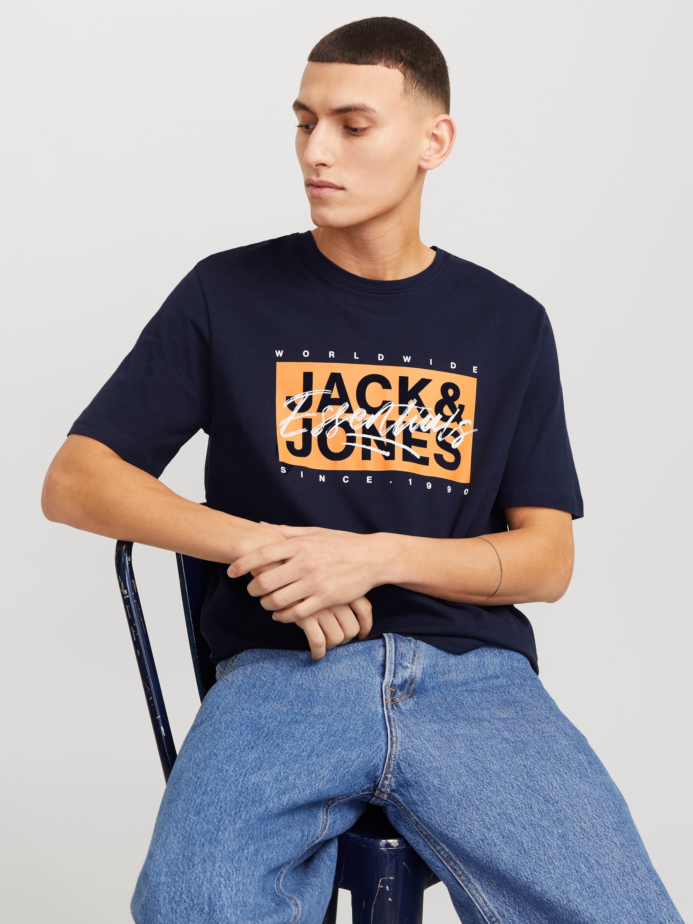 Jack & Jones Print-Shirt »JJCOLTON TEE SS CREW NECK«