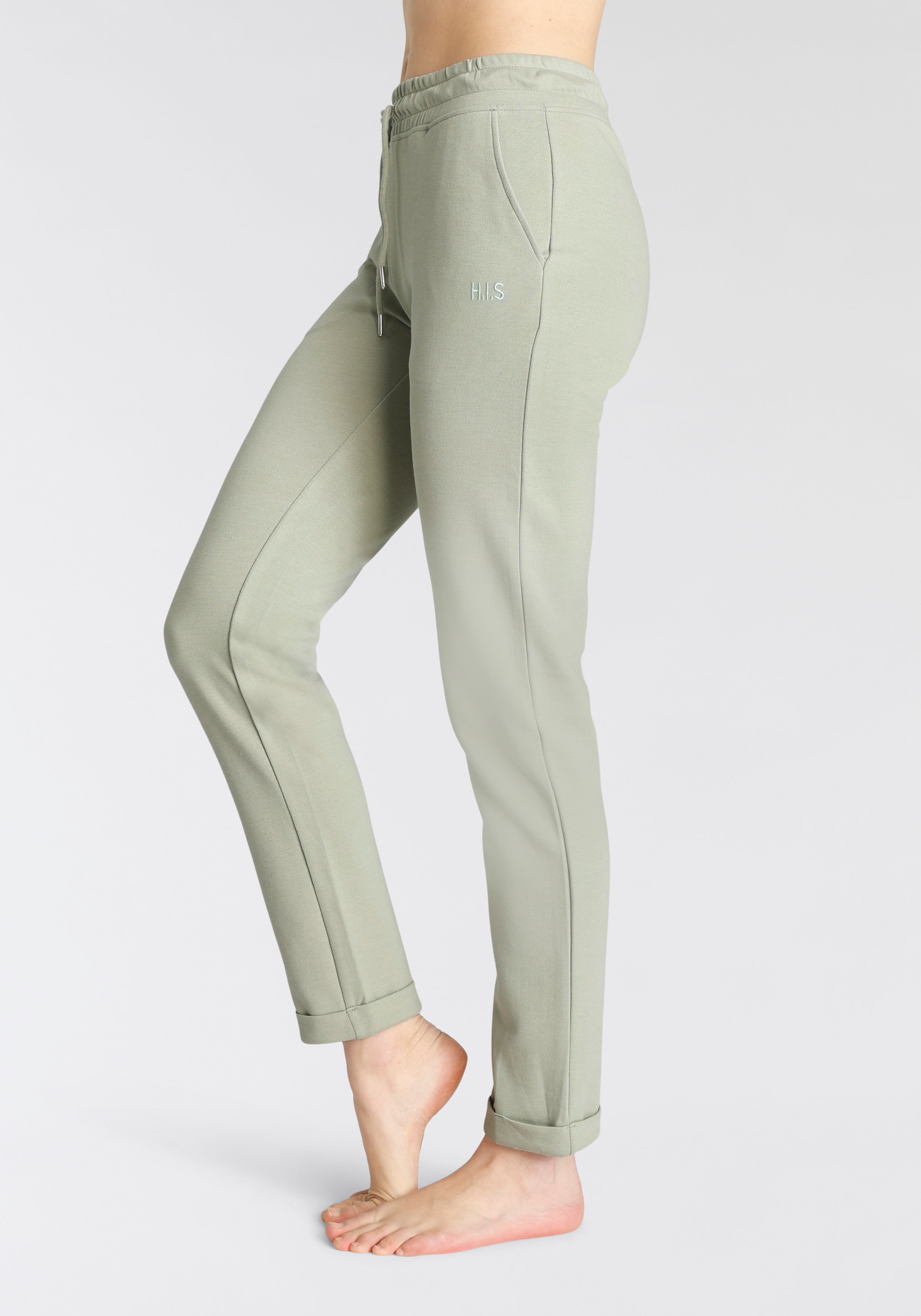 H.I.S Schlupfhose »- Relaxhose - Sweathose«, mit kleinem Aufschlag am Saum, Loungewear