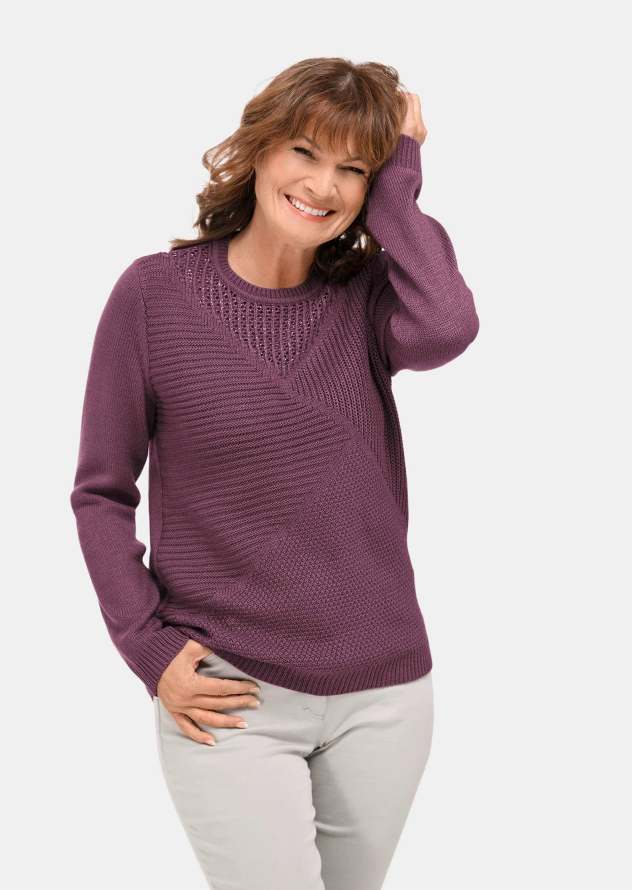 GOLDNER Strickpullover »Kurzgröße Kurzgröße - Pflegeleichter Pullover in hochwertiger Rippenstruktur«