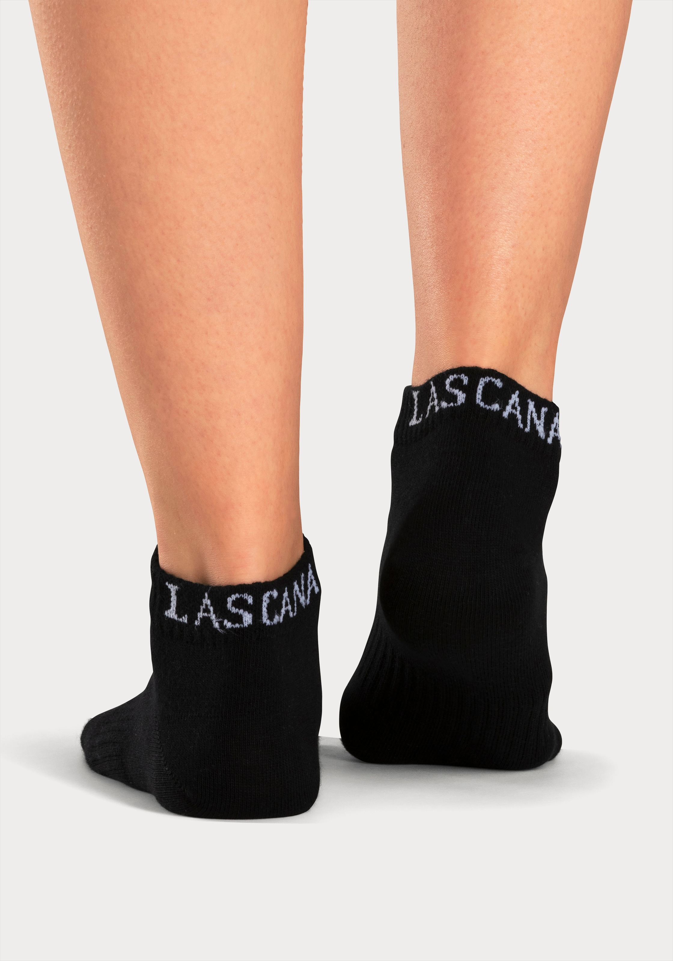 LASCANA ACTIVE Sneakersocken, (Packung, 6 Paar), mit eingestricktem Marken Logo