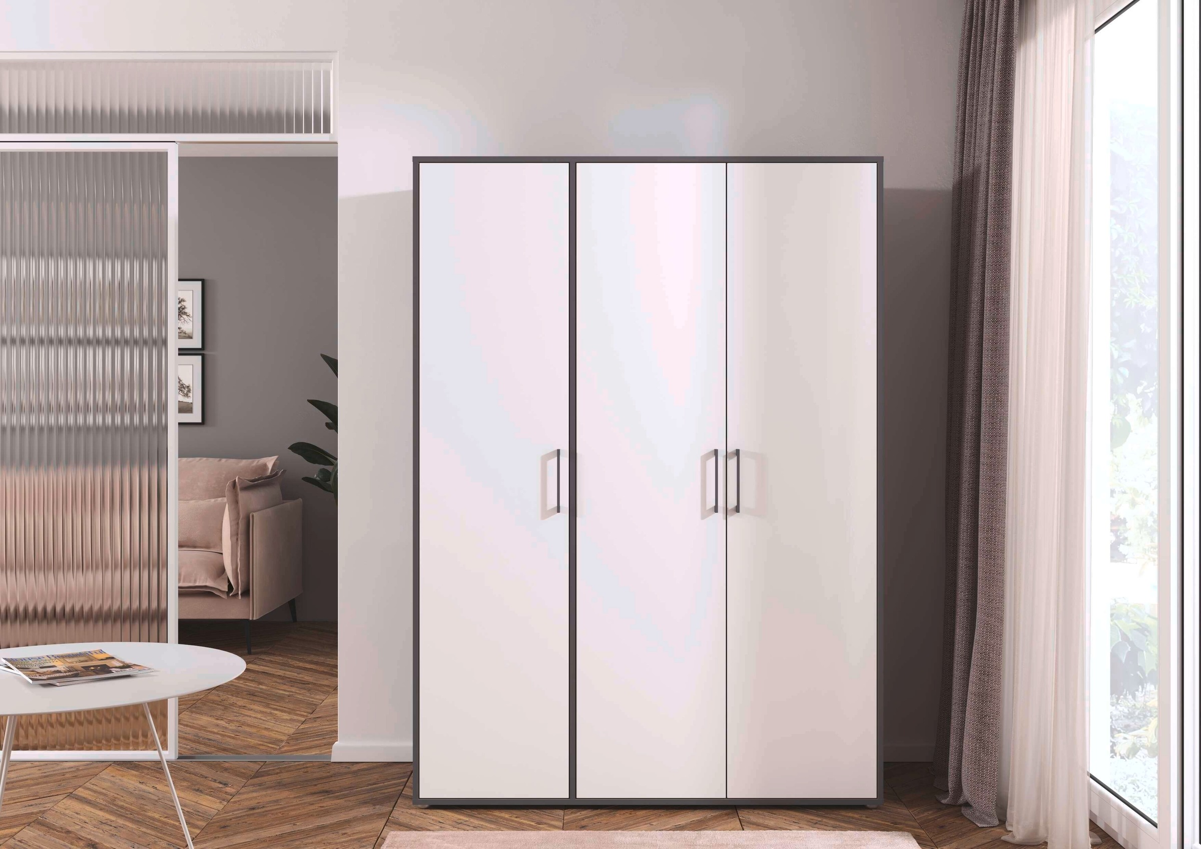 INOSIGN BY RAUCH Kleiderschrank »Schrank Garderobe Schlafzimmer Stauraum PAULLY TOPSELLER Wäscheschrank«, (mit 3 unterschiedlichen Griff-Varianten) 3 Griffvarianten MADE IN GERMANY