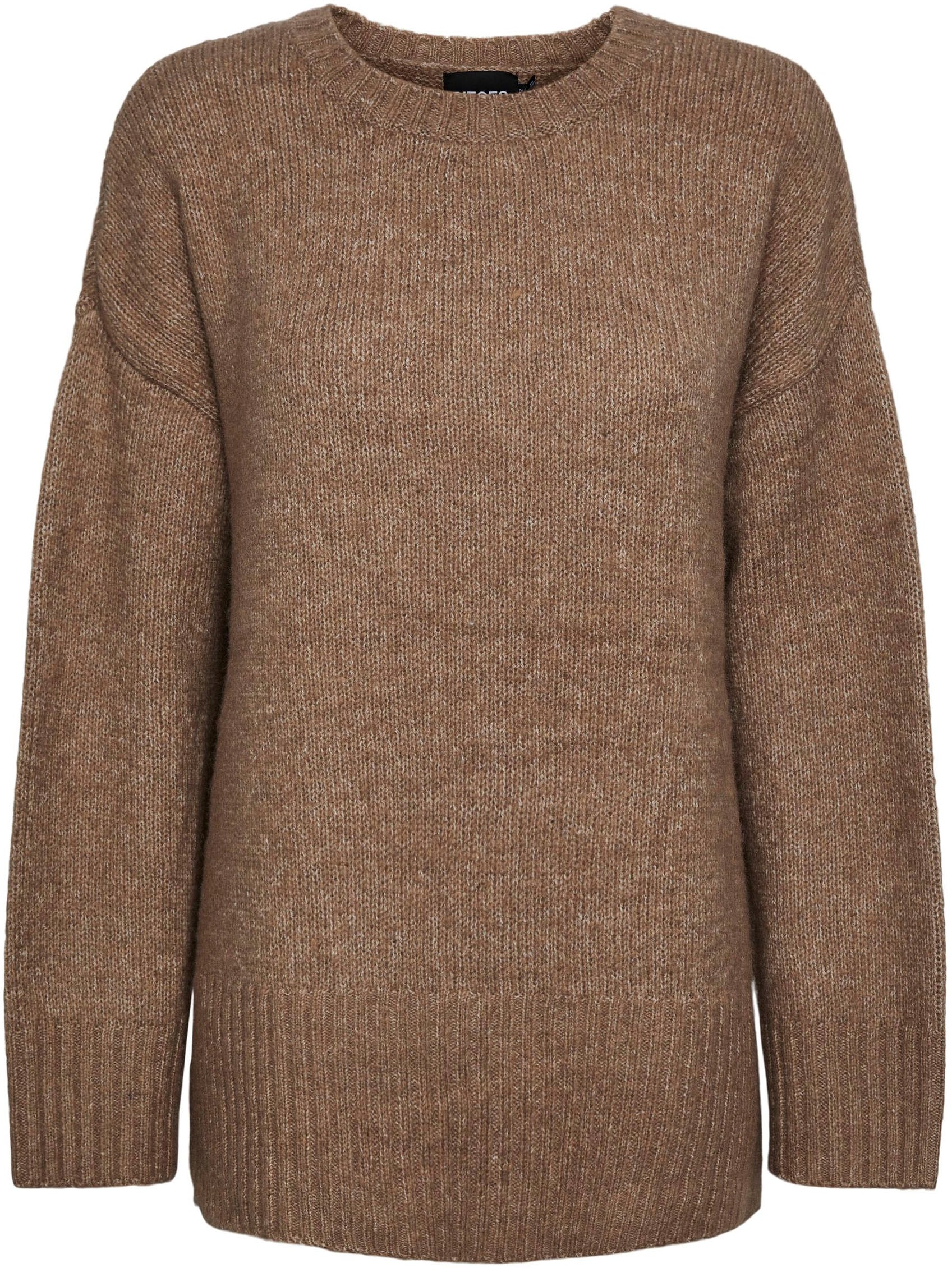 pieces Rundhalspullover »PCNANCY LS LOOSE O-NECK KNIT NOOS BC«, Oversized