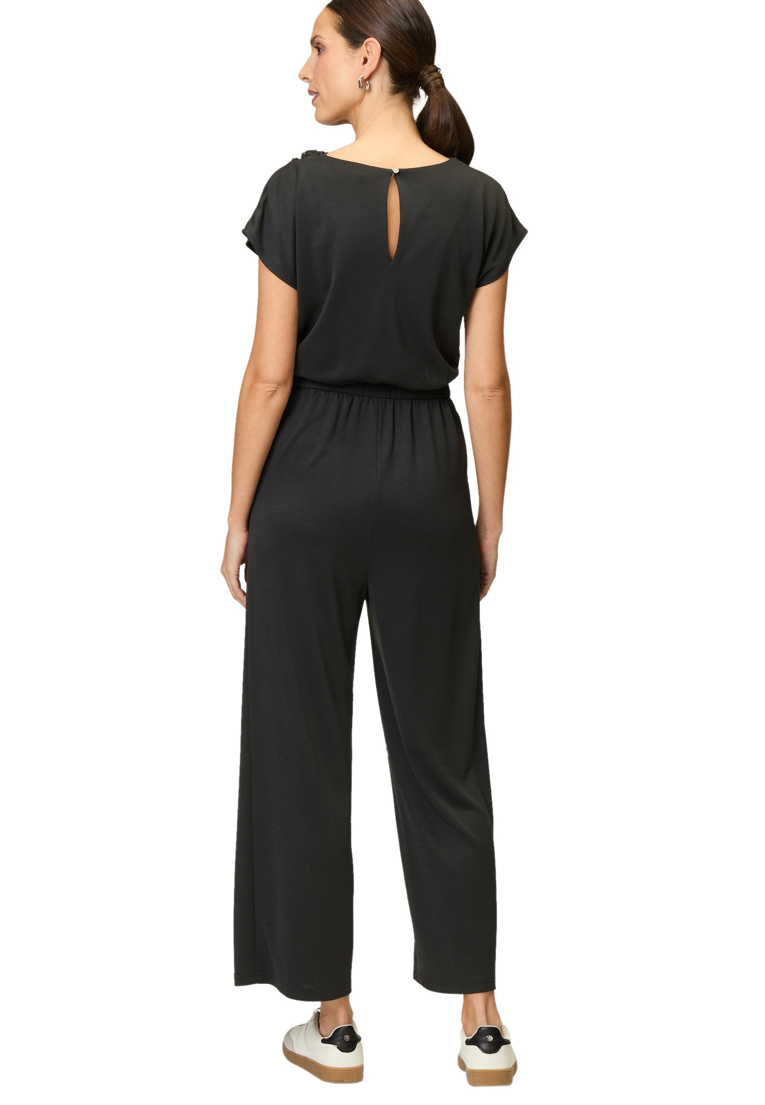 Zero Jumpsuit »Jumpsuit mit Wasserfallausschnitt«