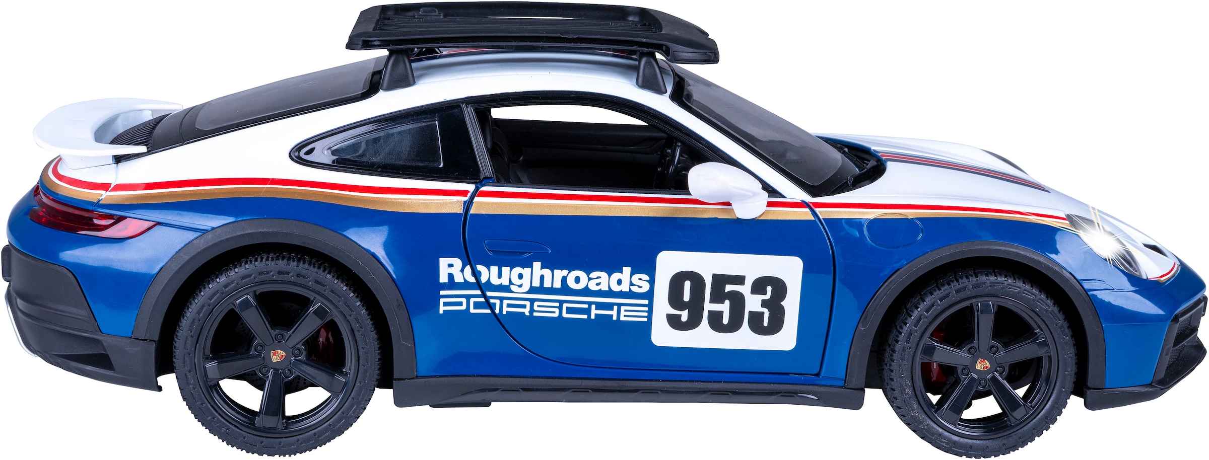Jamara RC-Auto »Porsche 911 Dakar Performance 1:14 blau 2,4GHz«, mit LED Licht