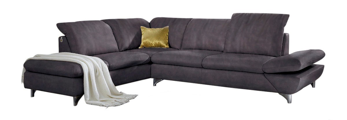 W.SCHILLIG »Taoo, elegant und zeitlos, bequem, L-Form« mit Sitziefenverstellung & Kopfteilverstellung