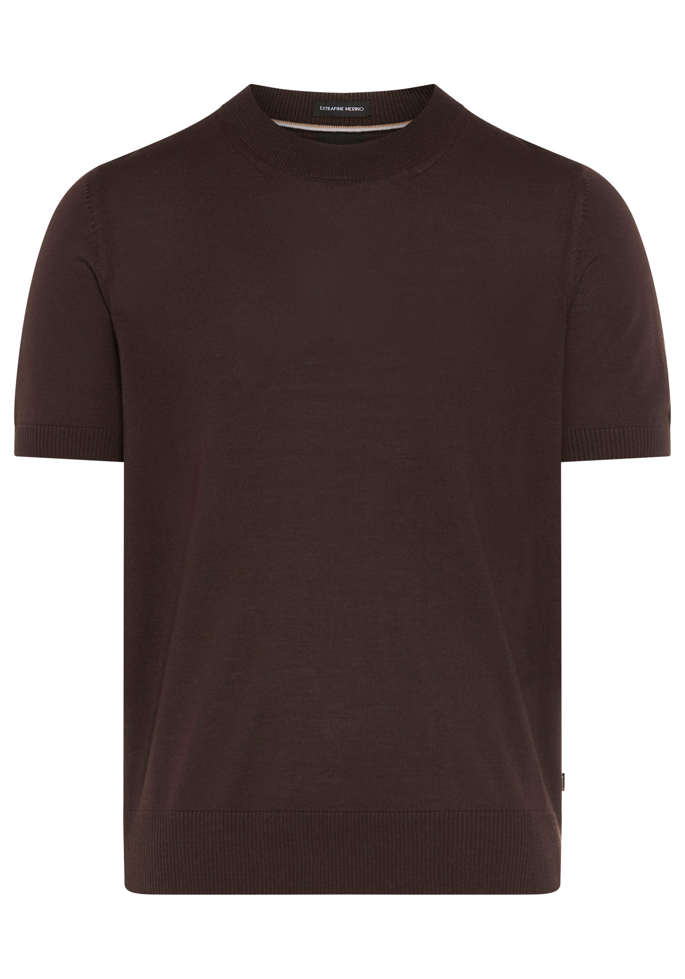 BOSS Kurzarmpullover »Umauro« aus Merinowolle, regular fit