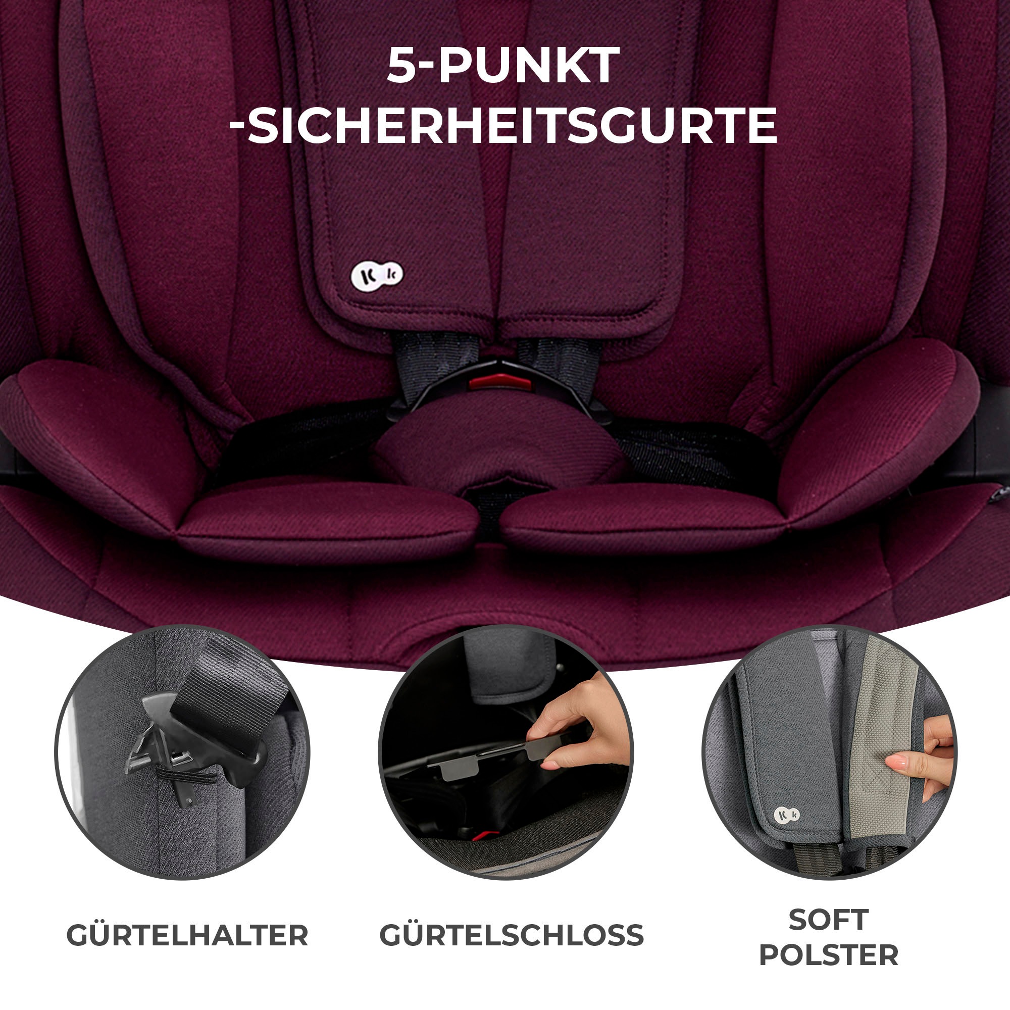 Kinderkraft Autokindersitz Klasse I / II / III (9-36 kg)