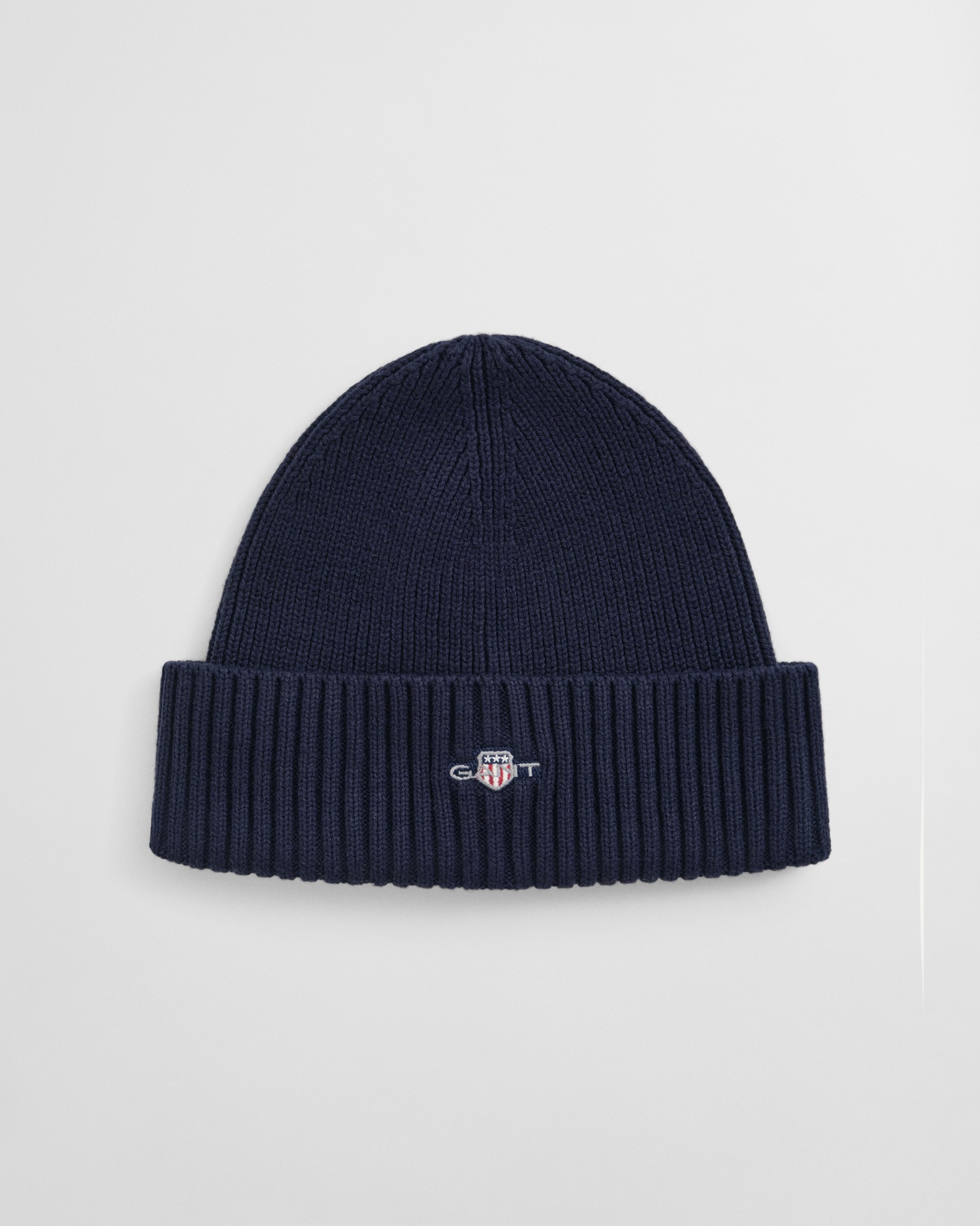 Gant Herren Strickmütze »COTTON BLEND LOGO BEANIE« Regular fit in blau