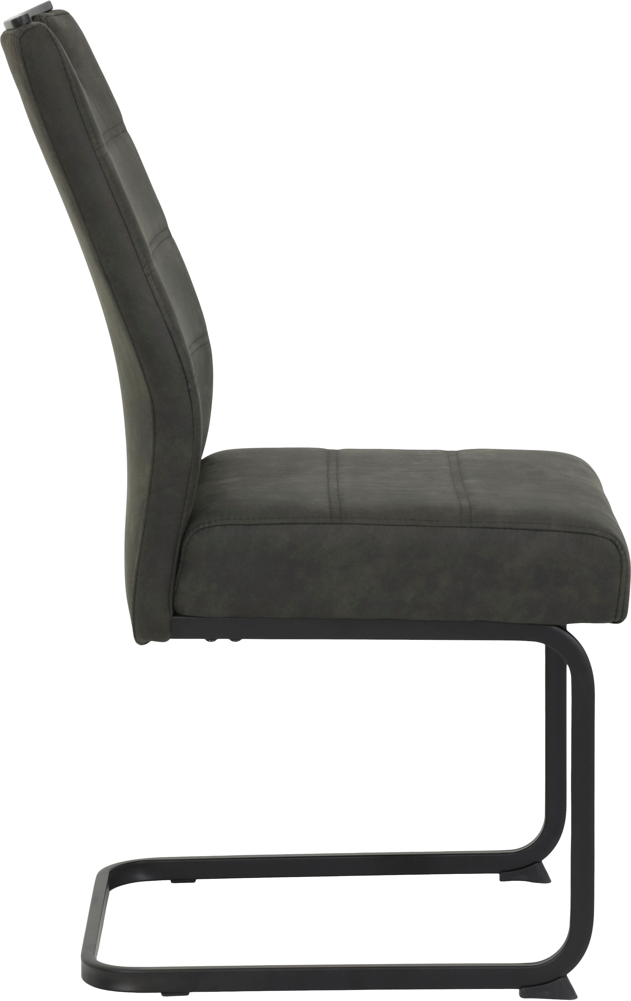 HELA Freischwinger, (Set), 4 St., Microfaser VINTAGE-Polyester, Freischwinger, XL Sitzbreite, Griff, Vintage Optik, 140kg belastbar