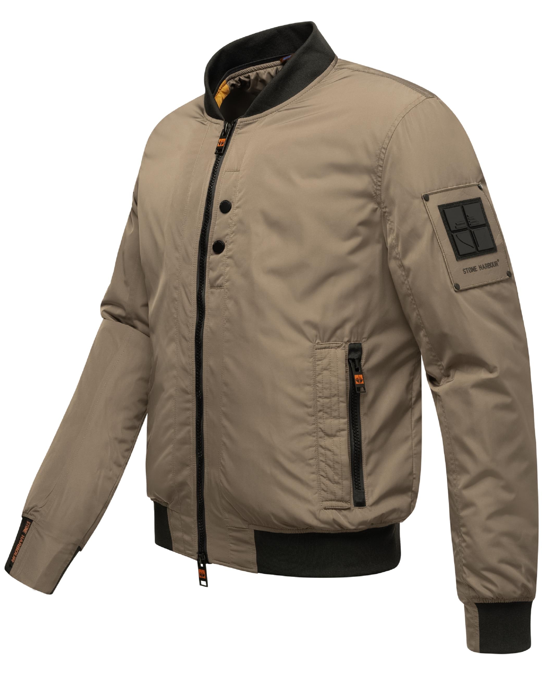 Stone Harbour Bomberjacke »Bomberjacke Hoobo«, mit Kapuze, Stylische Herren Fliegerjacke mit abnehmbarer Innenjacke