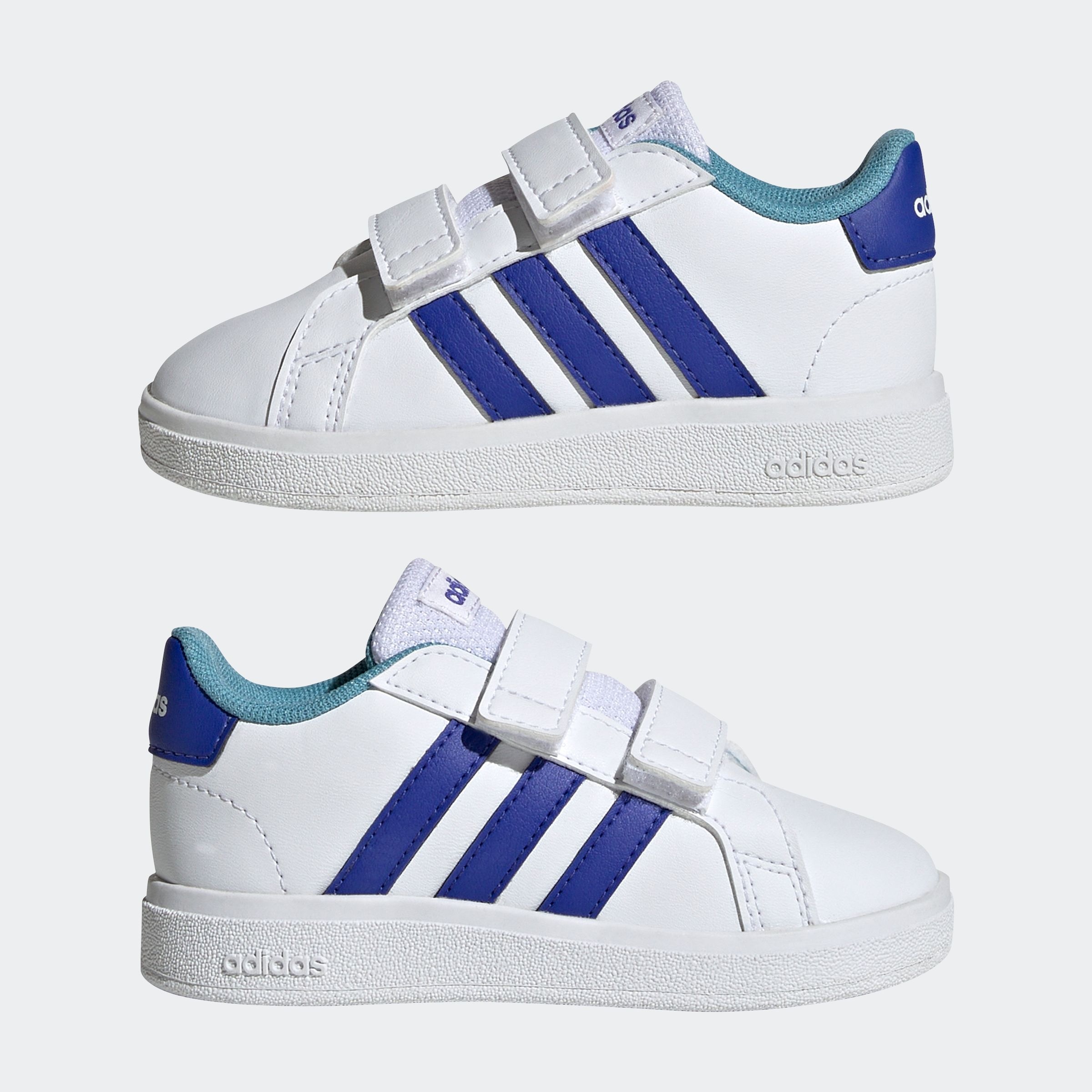 adidas Sportswear Sneaker »GRAND COURT LIFESTYLE HOOK AND LOOP«, für Kinder, Design auf den Spuren des adidas Superstar