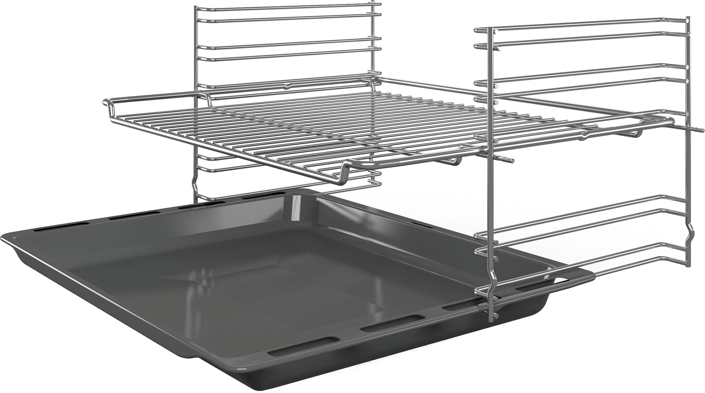 BOSCH Backofen-Set »HBF133BR0«, mit Teleskopauszug nachrüstbar, ecoClean Direct